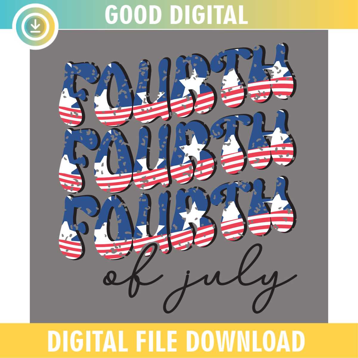 Fourth Of July Patriotic Star Flag SVG | Inspire Uplift