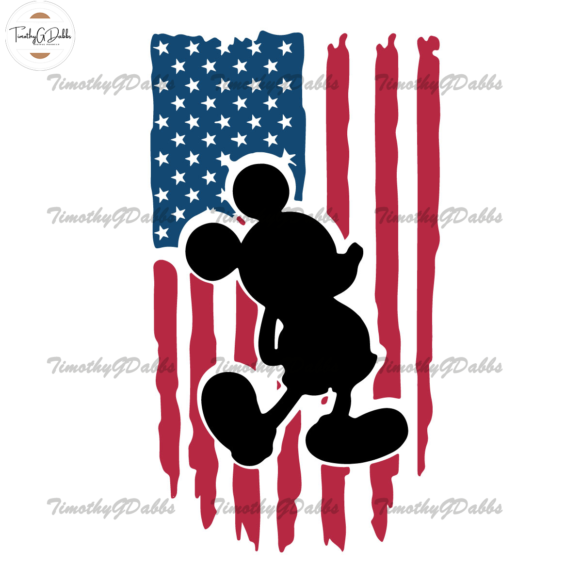 mickey 4th of july men emblem
