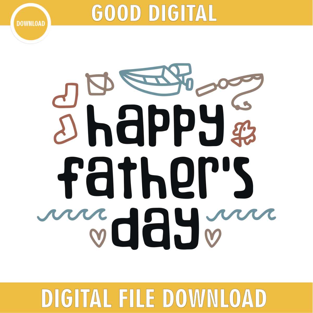 Happy Father Day Fishing Quotes SVG | Inspire Uplift