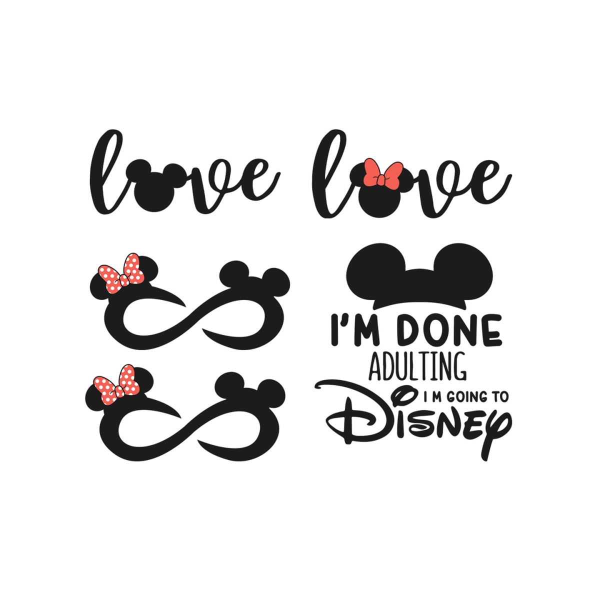 Love Mouse SVG, I'm Done Adulting I'm Going To Disney SVG, M | Inspire ...