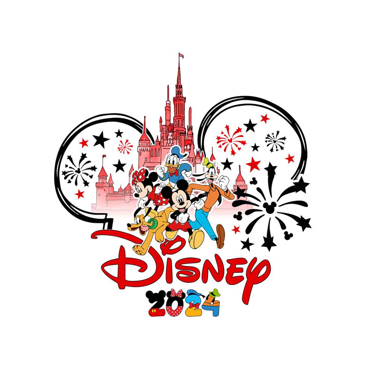 Mickey Friends Disney Magic Castle 2024 PNG | Inspire Uplift