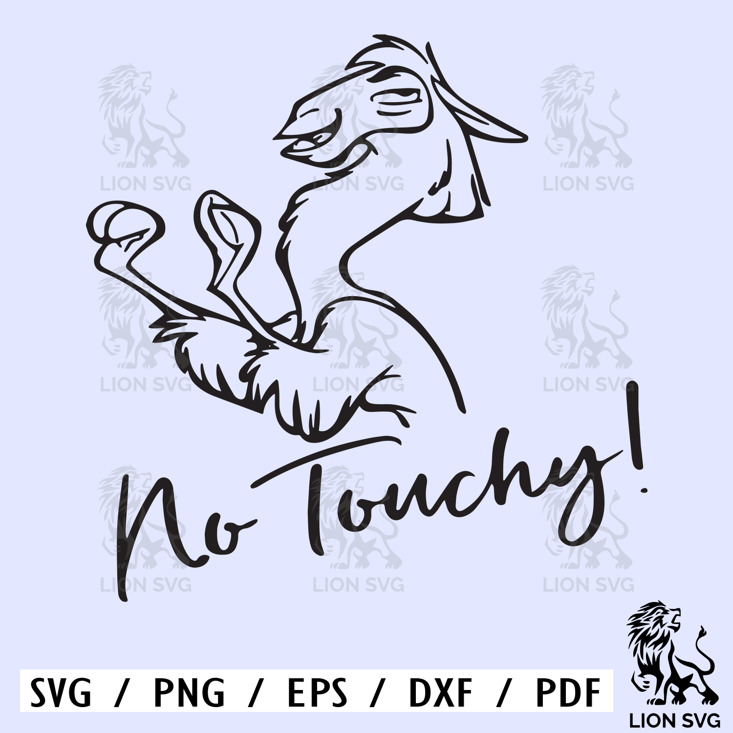 No Touchy!, Kuzco Llama Svg, The Emperor's New Groove SVG, F | Inspire ...