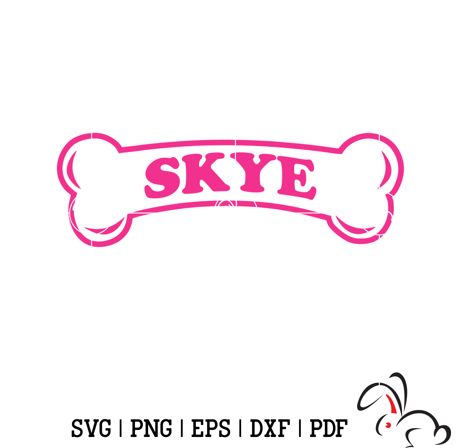 Skye Bone Paw Patrol svg, Paw patrol Clipart, Cartoon Paw Sv - Inspire ...