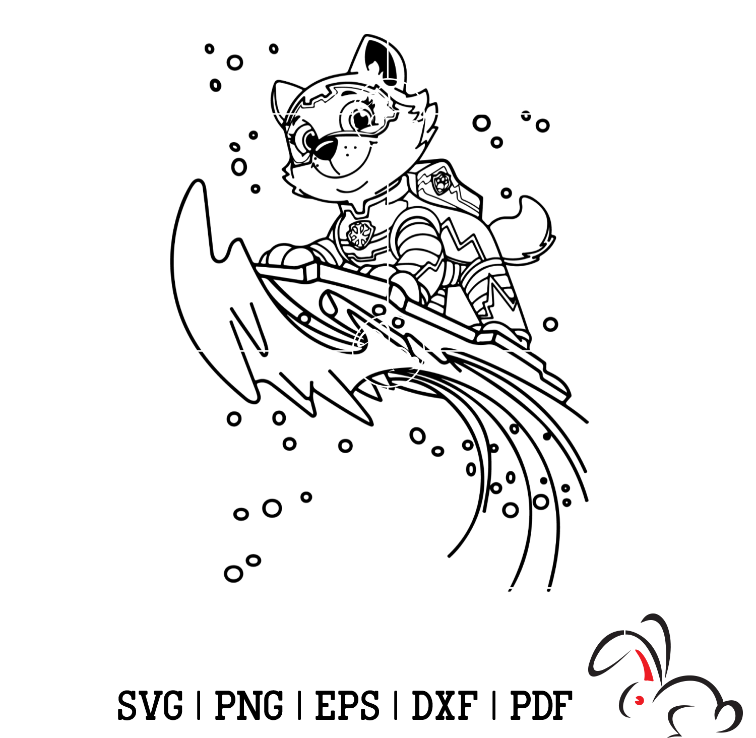 Everest Paw Patrol svg, Paw patrol Clipart, Cartoon Paw Svg, - Inspire ...