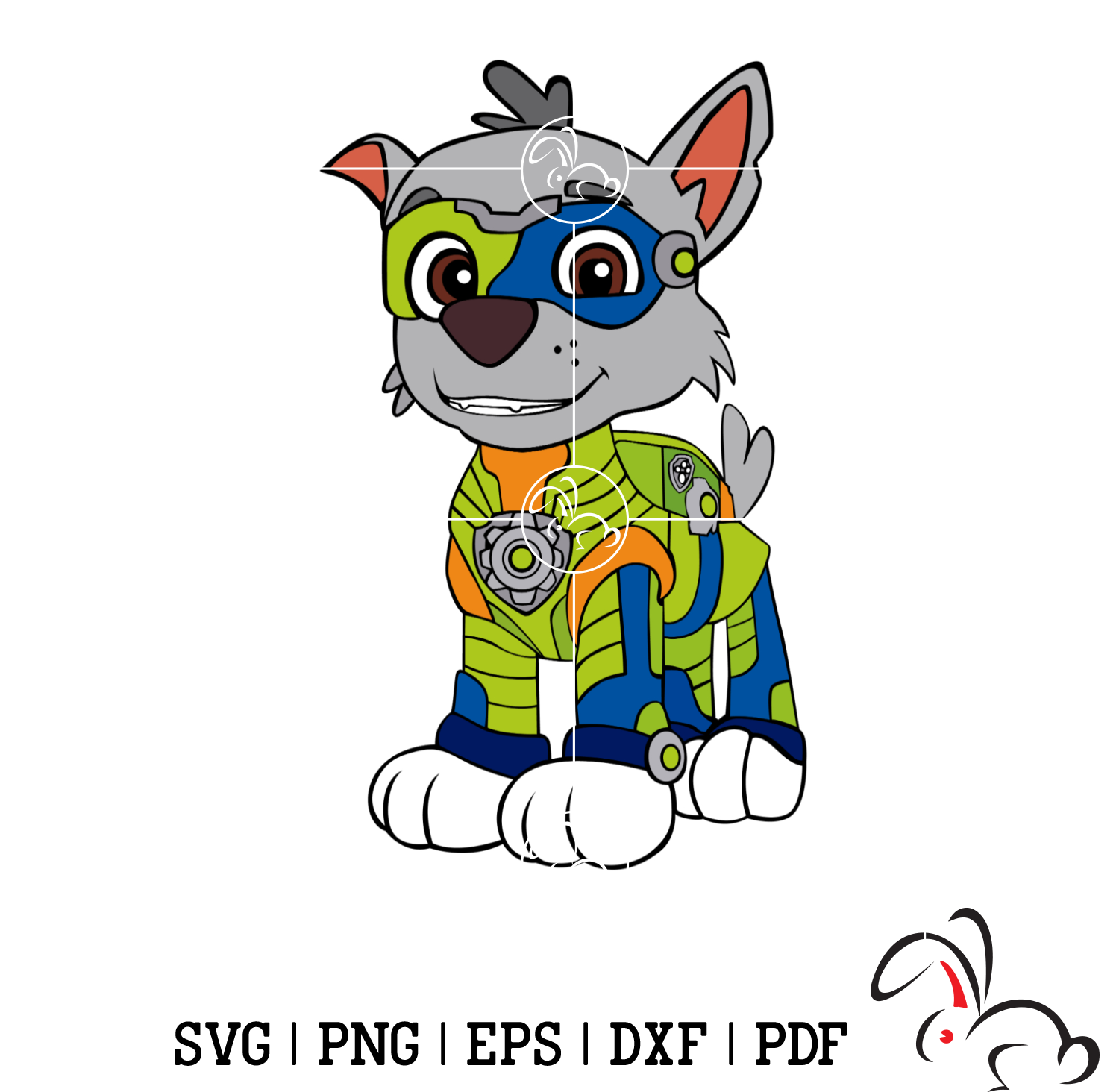 Rocky Mighty Pups Paw Patrol svg, Paw patrol Clipart, Cartoo - Inspire