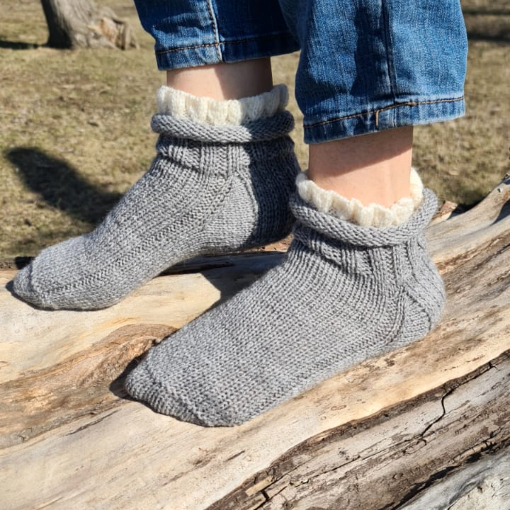 Wool Ruffle Socks, Bobby Cuff Ankle Socks | Inspire Uplift