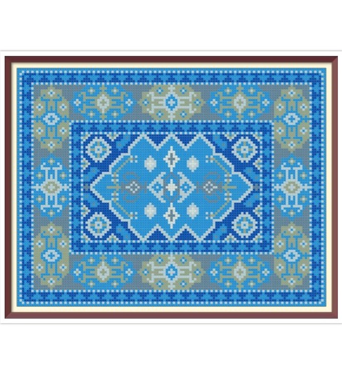 Barbie Rug - Cross Stitch Pattern - PDF Making Miniature Ori - Inspire ...