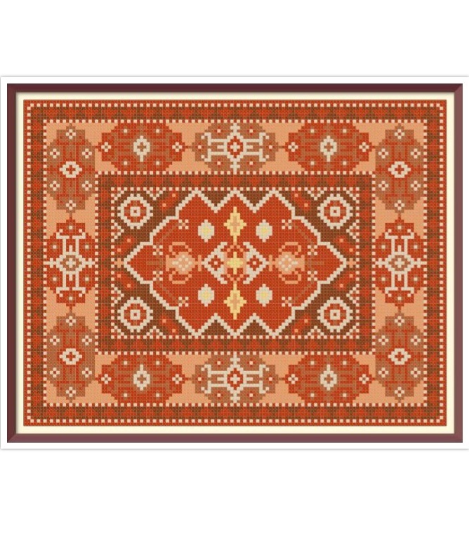 Barbie Rug - Cross Stitch Pattern - PDF Making Miniature Ori | Inspire ...