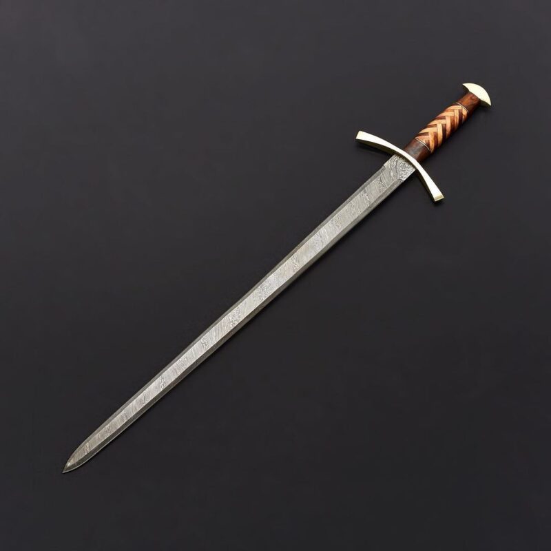 Sword Custom Handle CUSTOM HANDMADE DAMASCUS STEEL SWORD personalized sword forg | Inspire ...