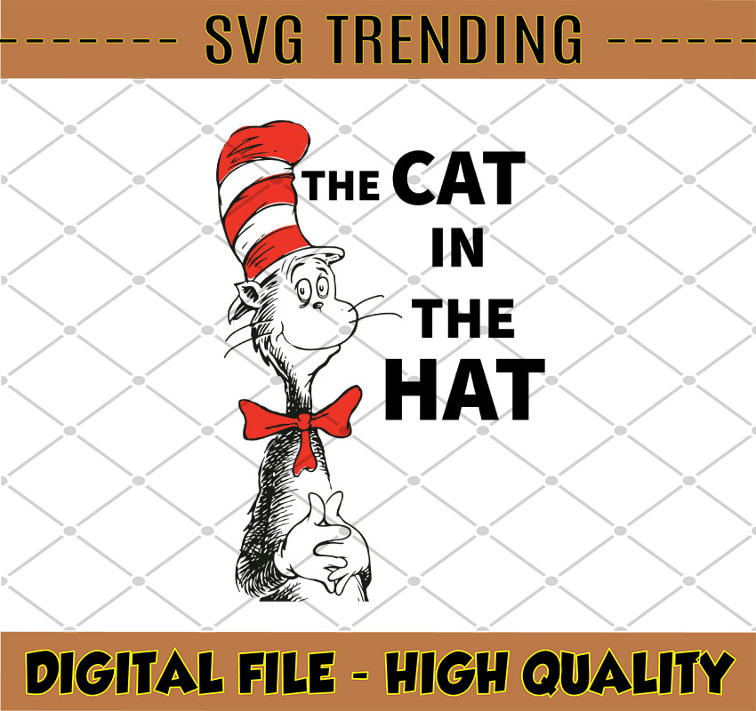Hat Dr Seuss The Cat In The Hat Svg Dxf Eps Pdf Png, Cricut, - Inspire ...