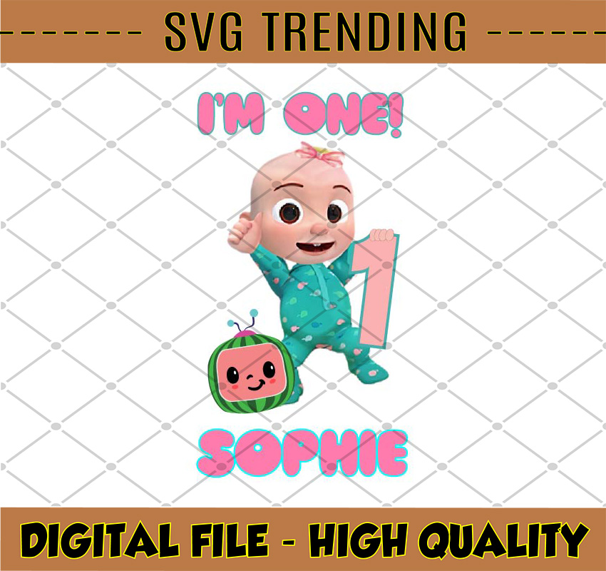 Cocomelon Personalized Name And Ages Birthday Girl PNG, Coco | Inspire