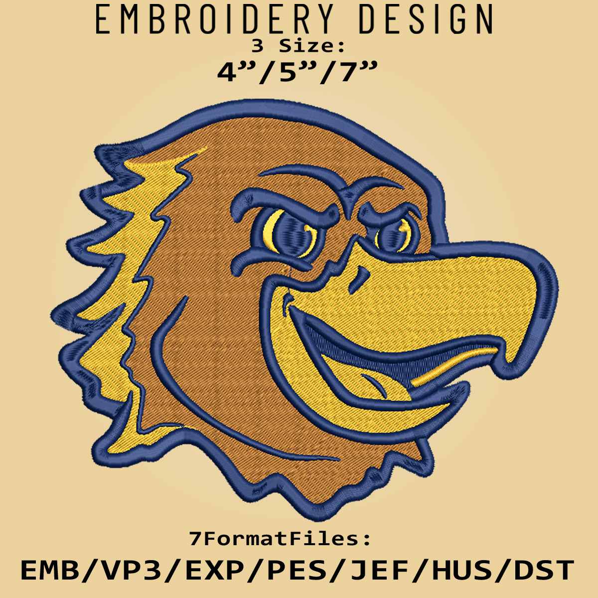 NCAA Logo Marquette Golden Eagles, Embroidery design, Embroi Inspire