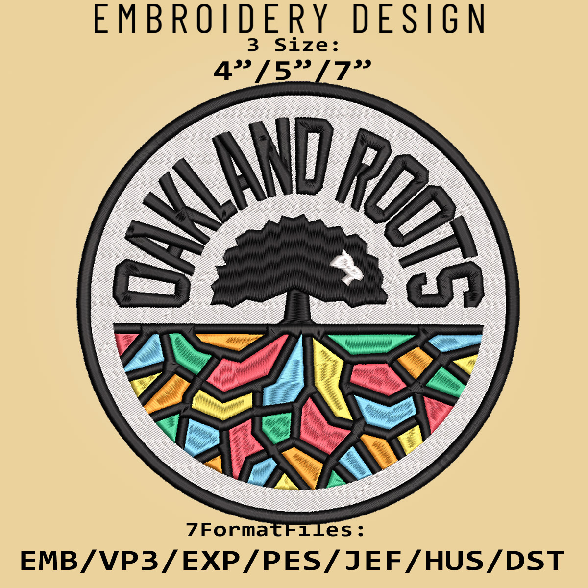 Oakland Roots USL Embroidery Designs, USL Logo Embroidery Fi | Inspire ...