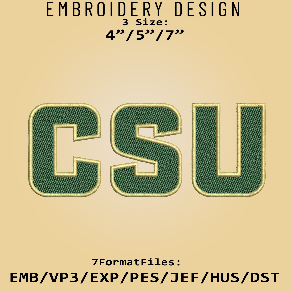 NCAA Colorado State Rams Logo, Embroidery design, NCAA Color | Inspire ...