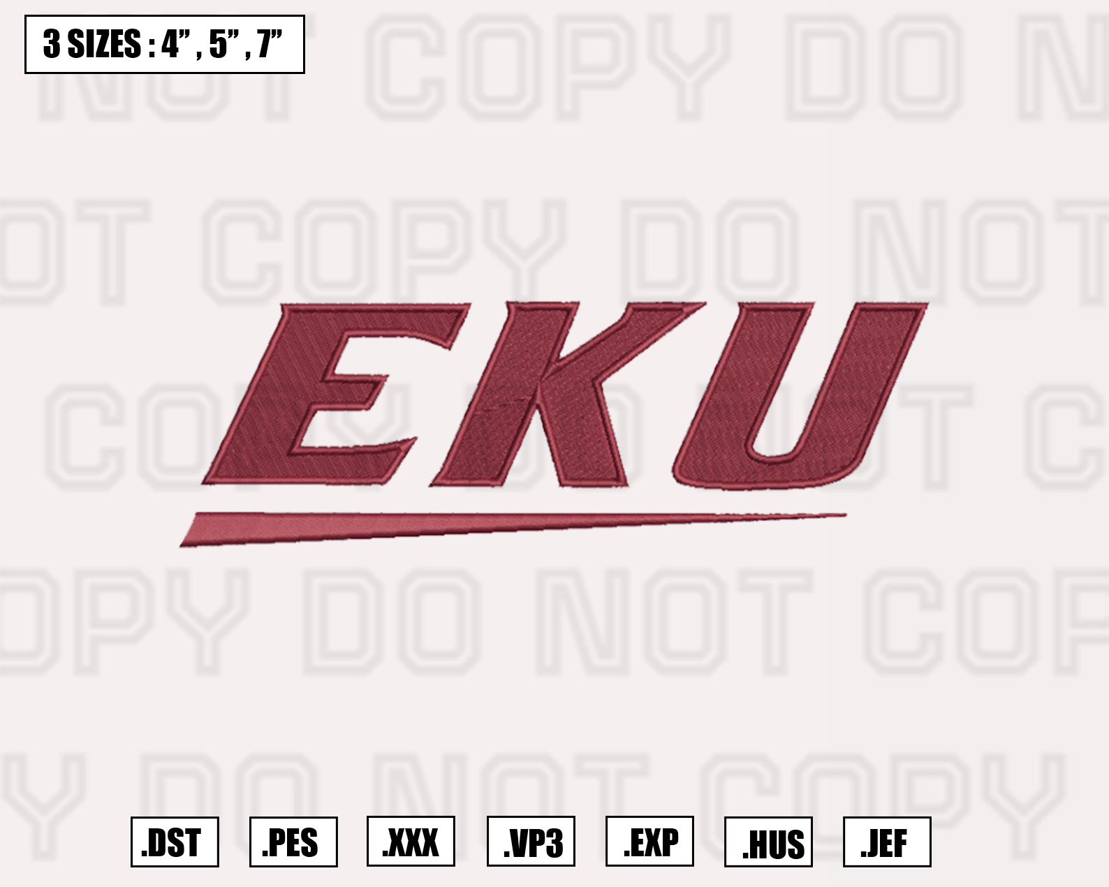 Eastern Kentucky Colonels Logo Embroidery Design,NCAA Embroi Inspire