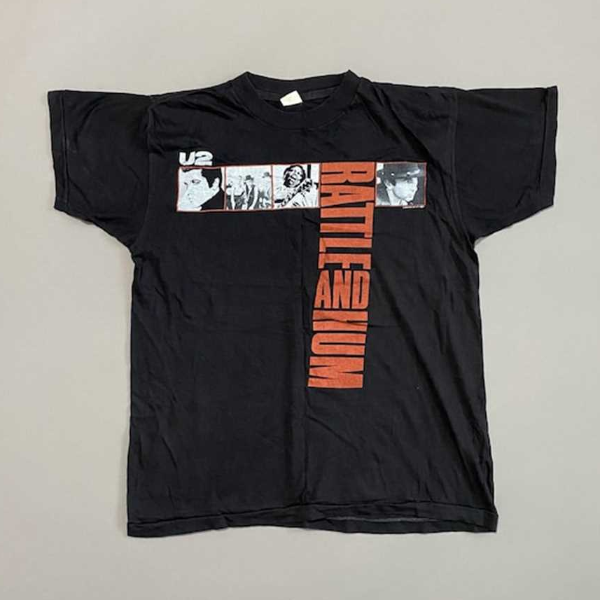 80s U2 Rattle and Hum vintage rock band t shirt single stitc