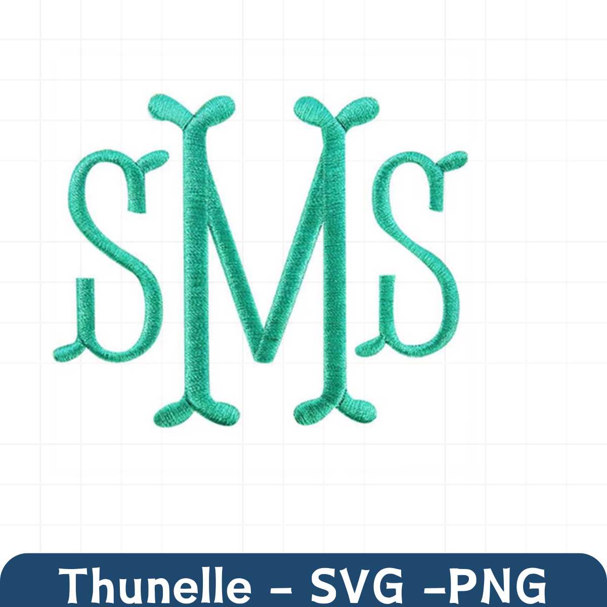 Fish Tail Rounded Fishtail Monogram Machine Embroidery Font | Inspire ...