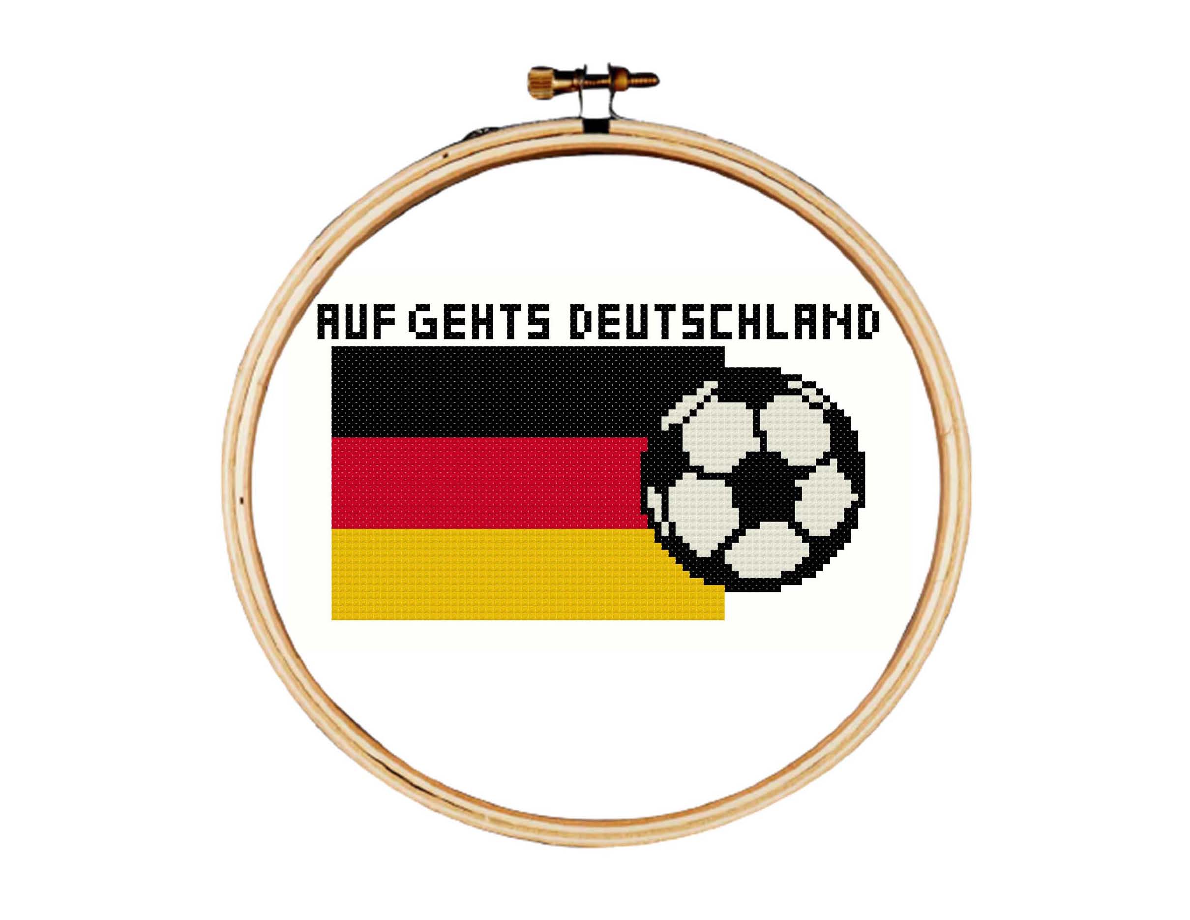 Football cross stitch pattern, Germany cross stitch pattern, | Inspire ...