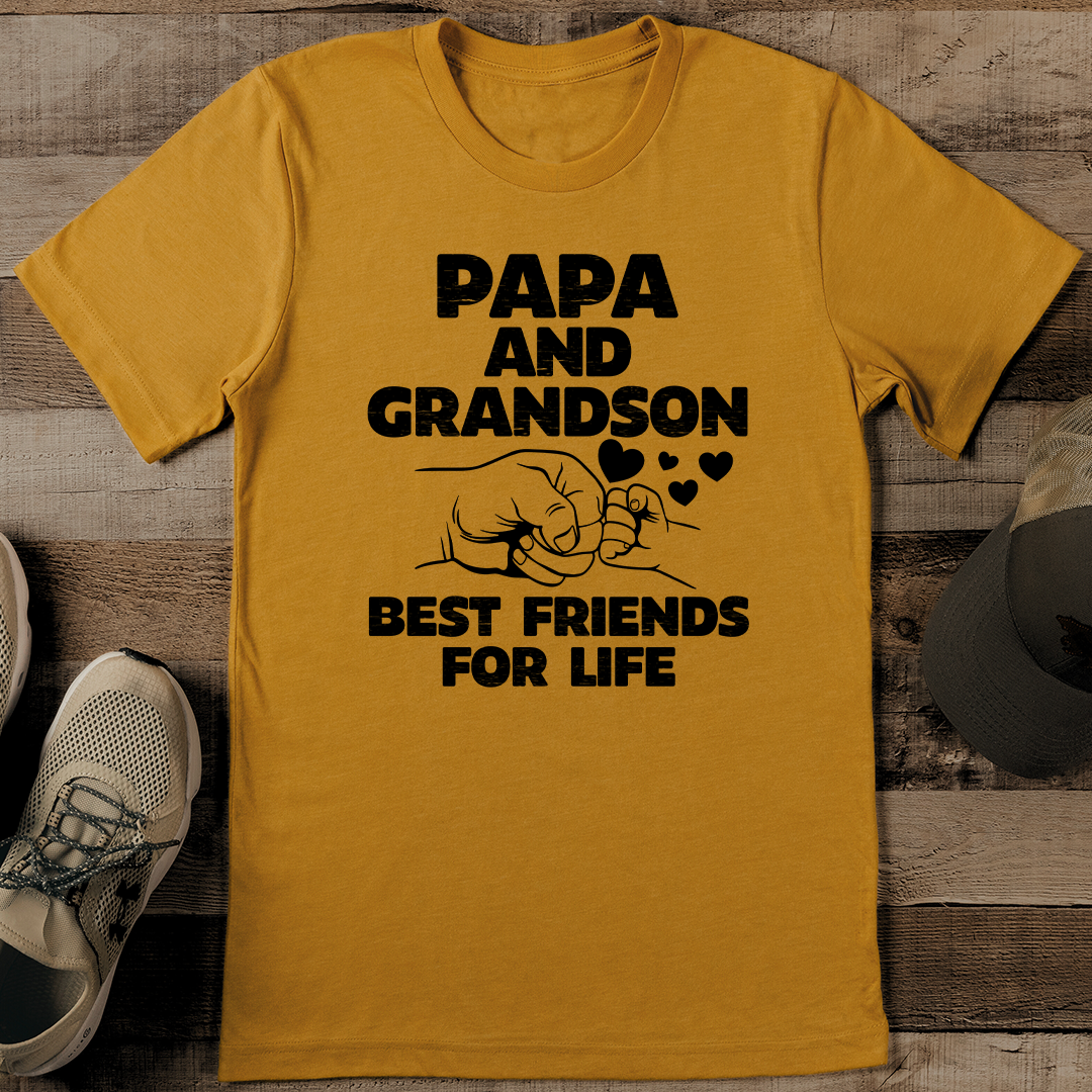 Pappa Friend Papa And Grandson Best Friends For Life Tee | Inspire Uplift