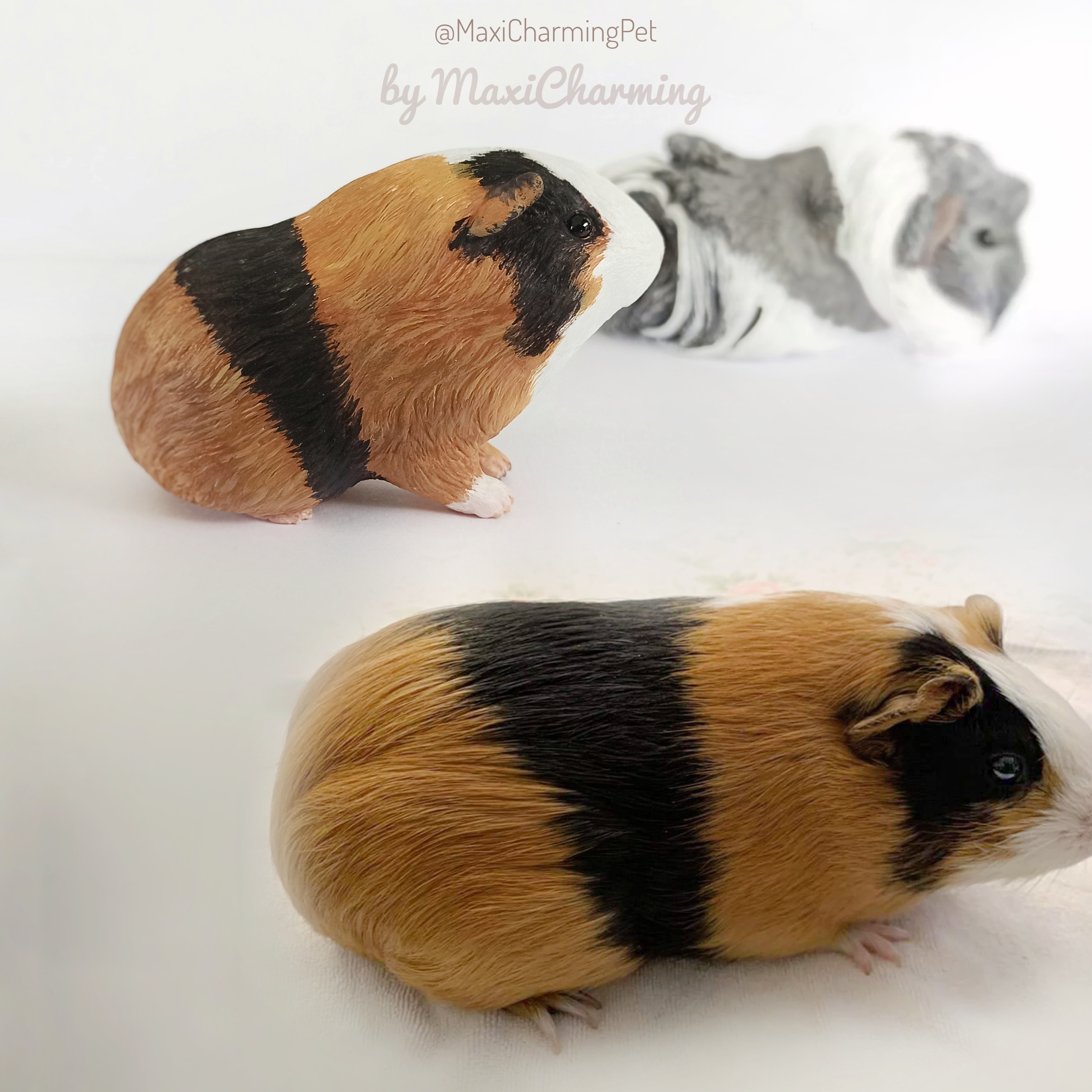 a memorial guinea pig portrait figurine Inspire Uplift