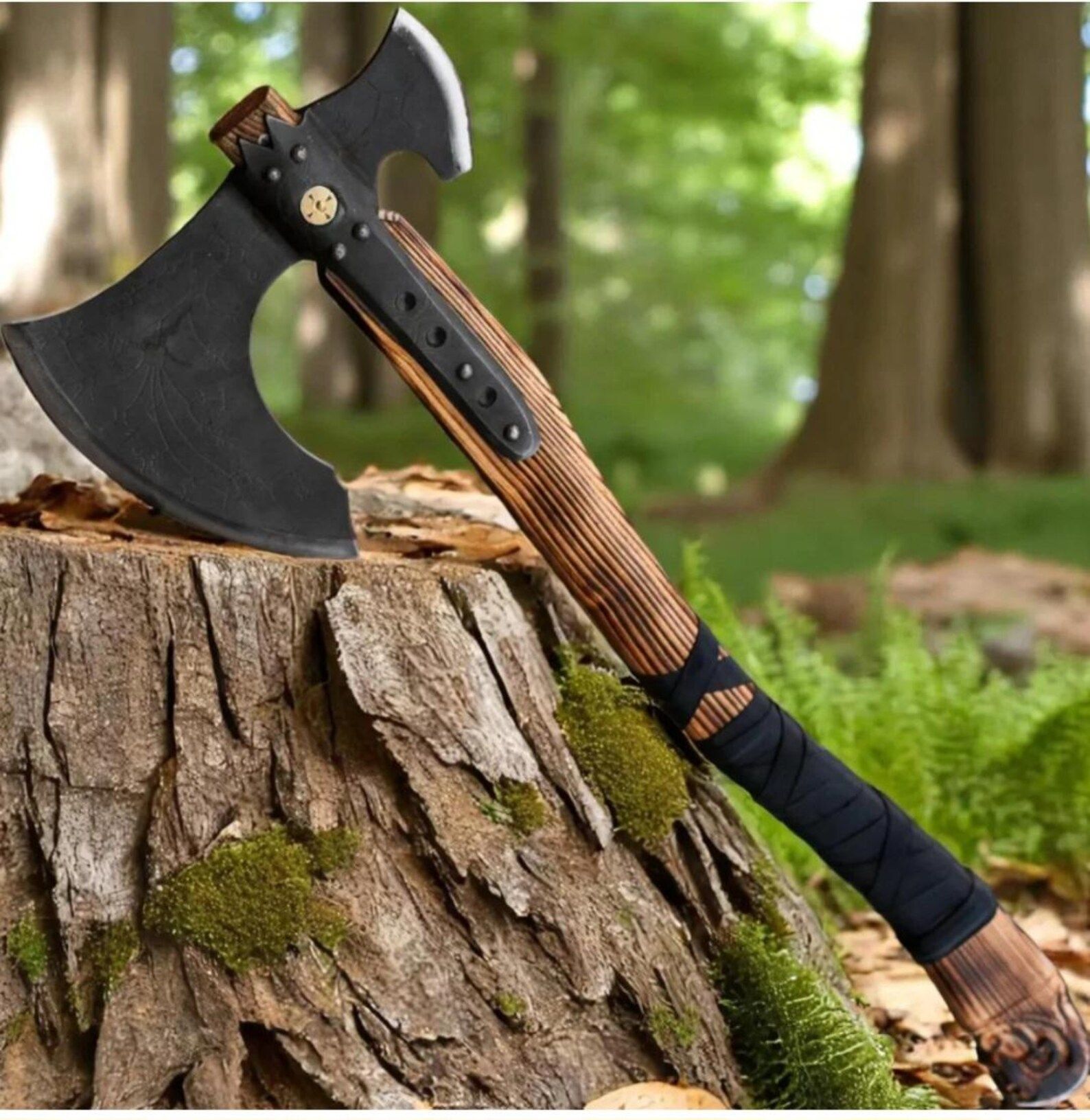 Medieval Norse Double Axe | Handcrafted Display Weapon | Med | Inspire ...