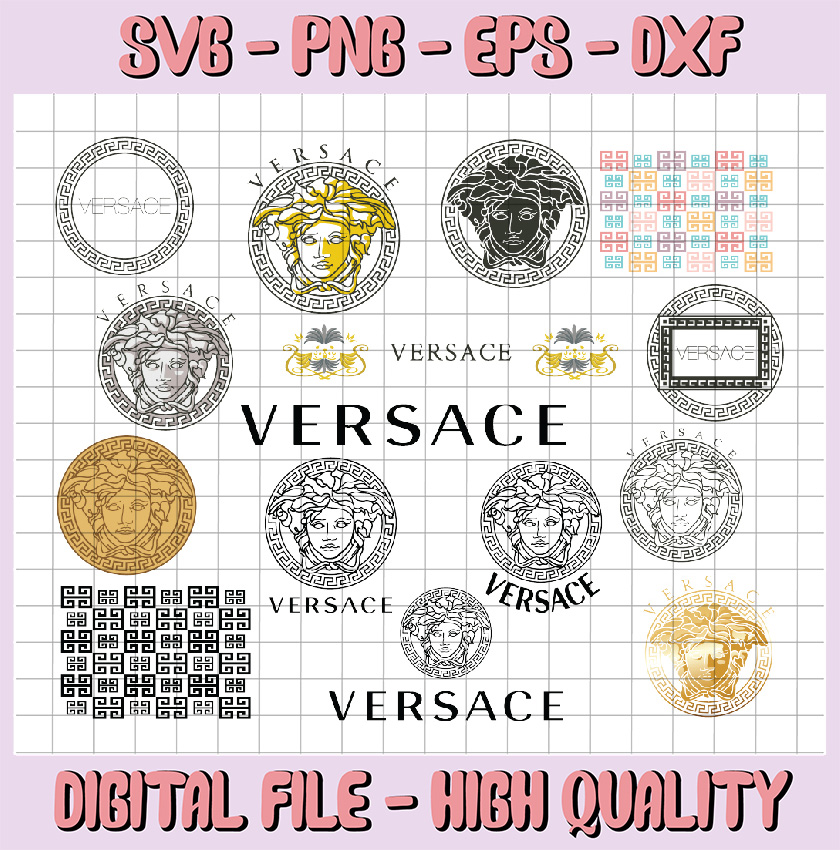 Versace svg, Versace logo svg, Pattern svg, Versace logo des | Inspire