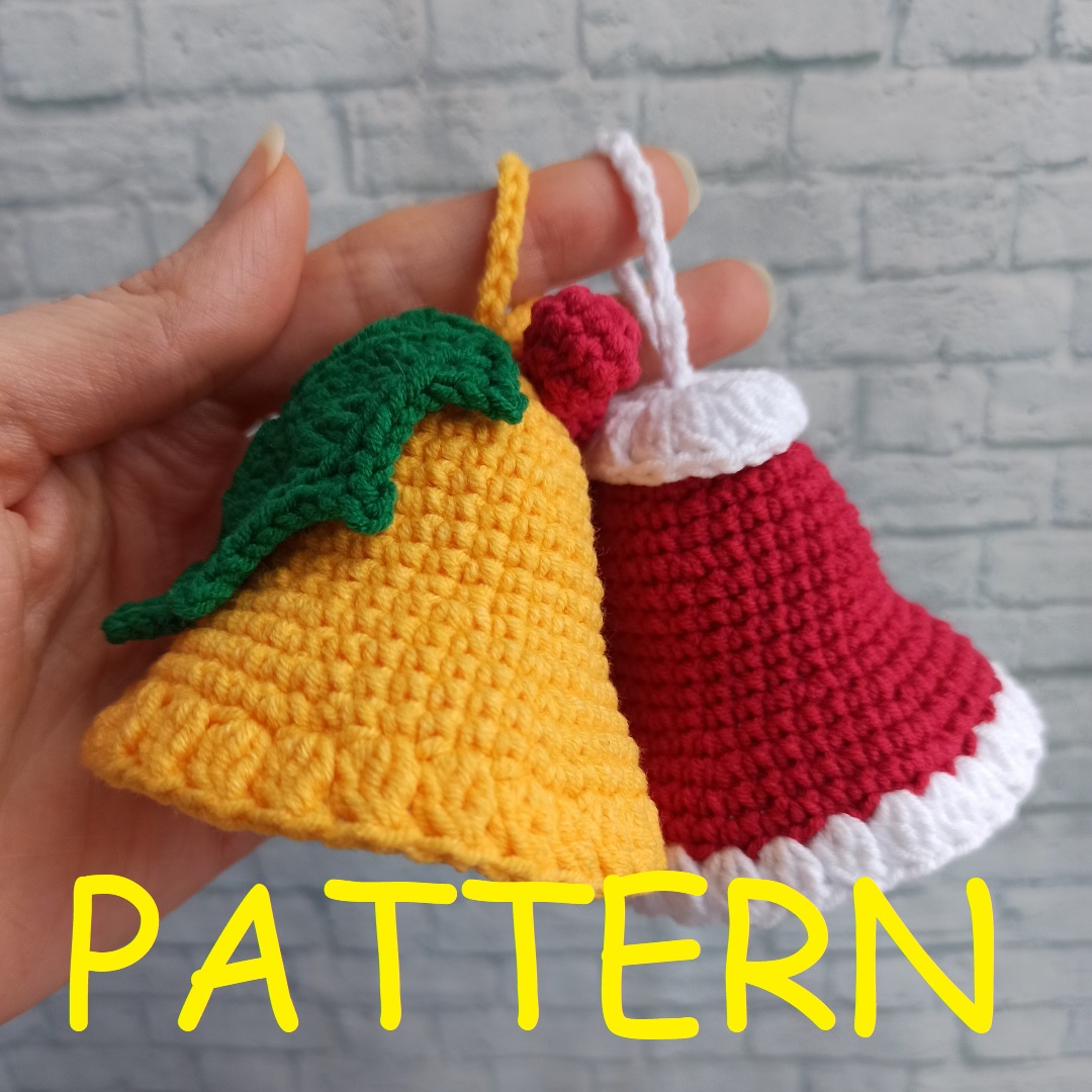 Christmas bells crochet pattern Christmas ornament | Inspire Uplift