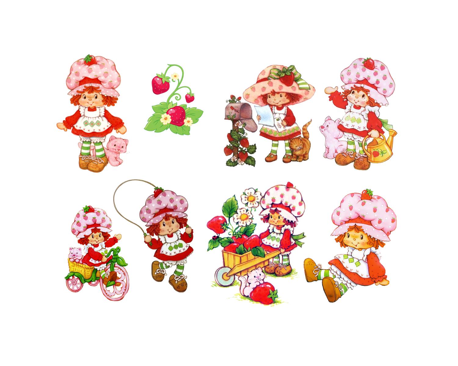 Strawberry Shortcake PNG Bundles, Classic Strawberry Shortca Inspire