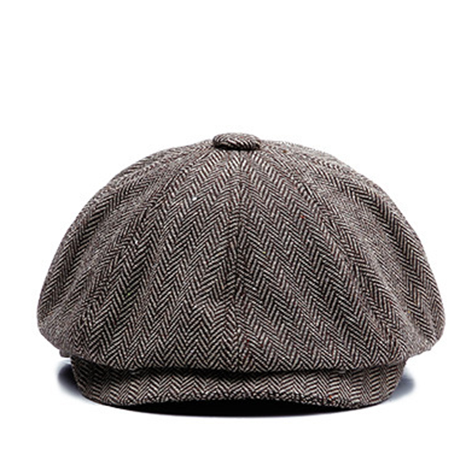 Unisex Vintage Newsboy Cap, Classic Retro British Beret Hat, Stylish Twill Flat Hat Wool Octagonal Hats for Winter Warm