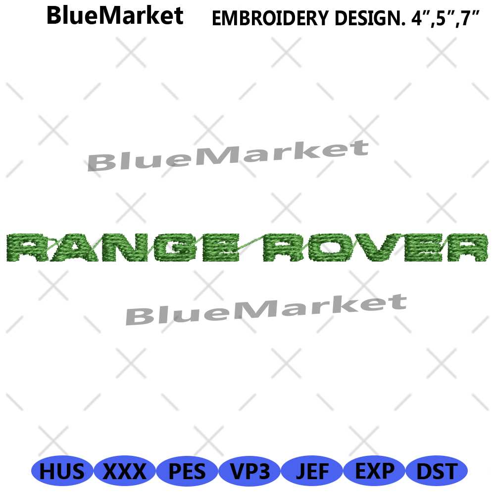 Range Rover Logo Embroidery Download File Logo Car Embroider | Inspire ...