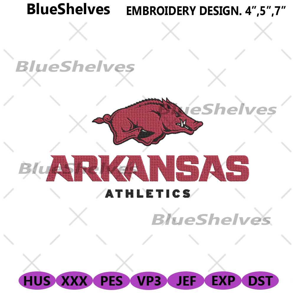 Machine Embroidery Razorback Arkansas Razorbacks Machine Embroidery, Arkansas Razorbacks | Inspire ...
