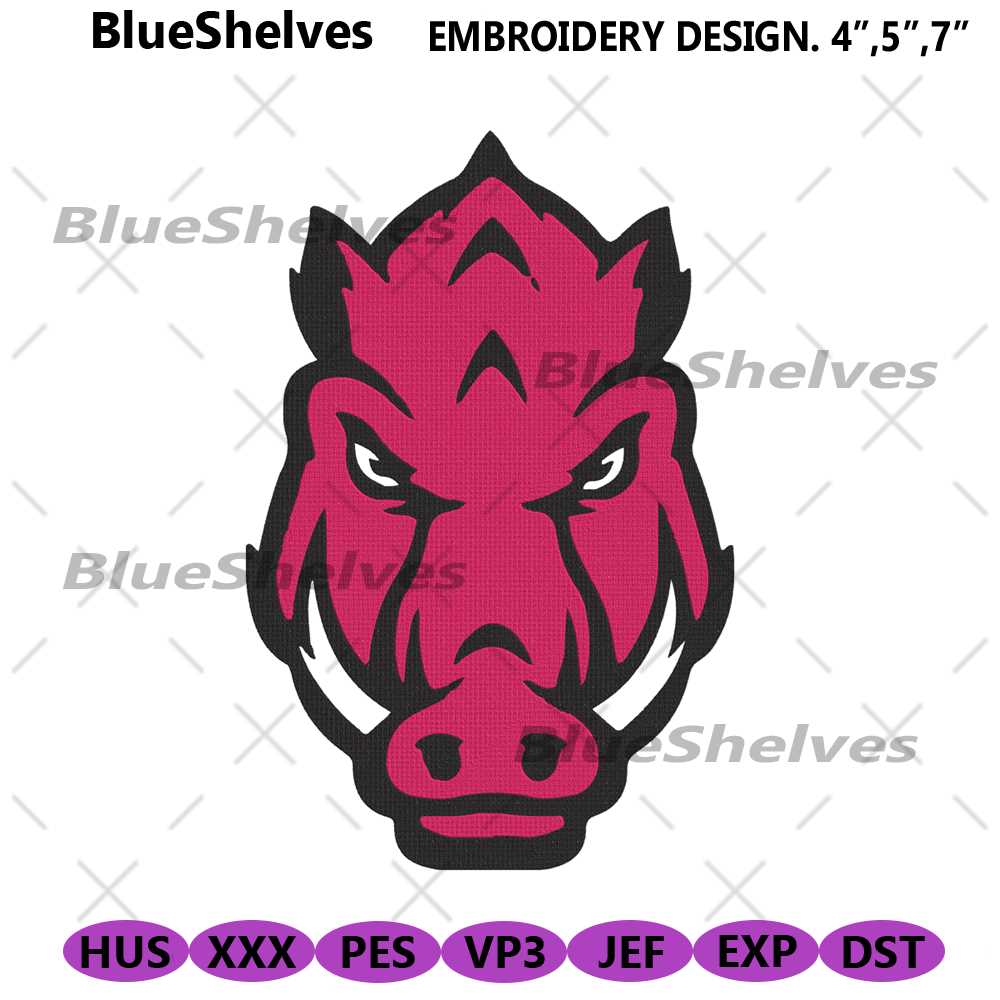 Machine Embroidery Razorback Arkansas Razorbacks Machine Embroidery, Arkansas Razorbacks | Inspire ...