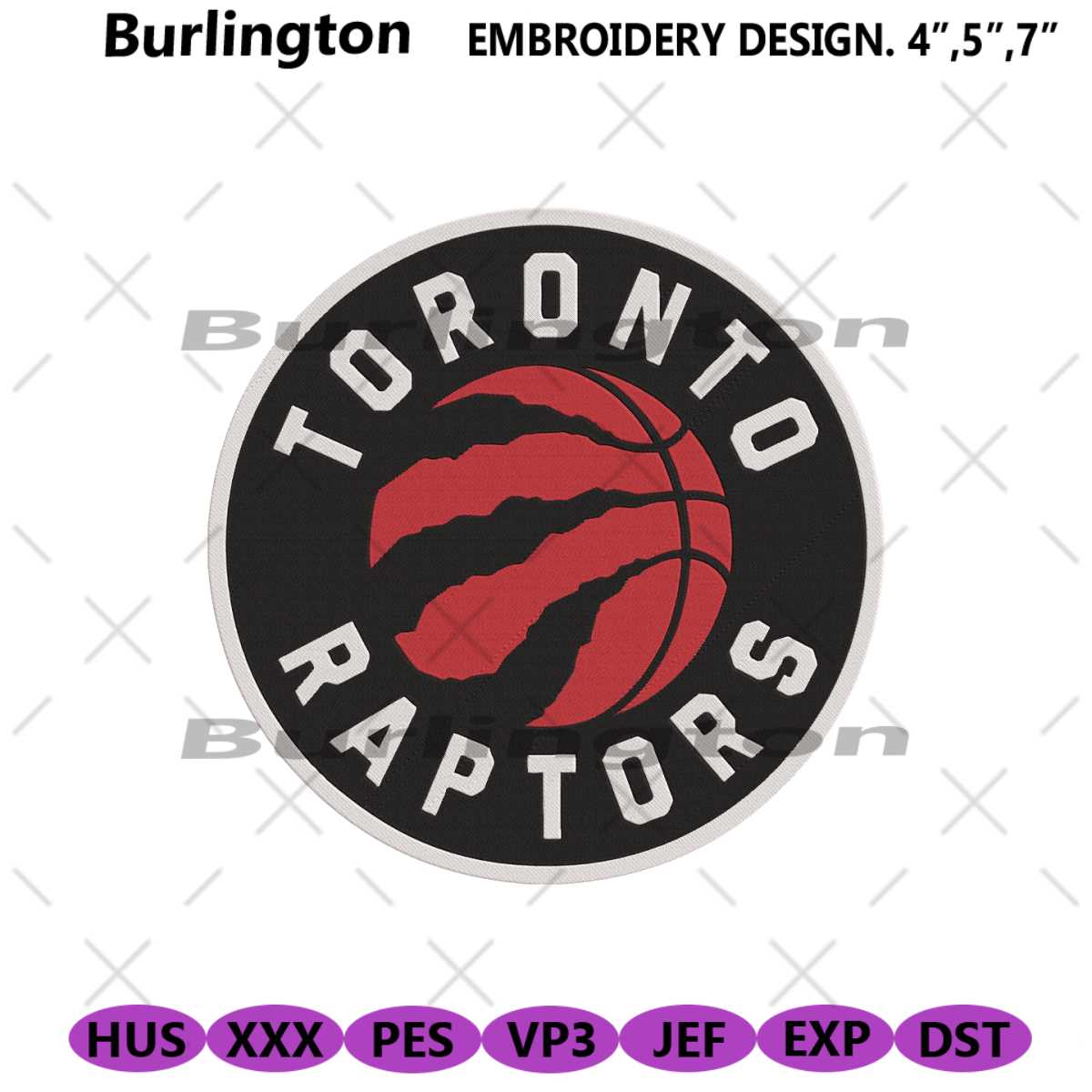 Toronto Raptors Sample Toronto Raptors Logo NBA Team Embroidery Design File | Inspire Uplift