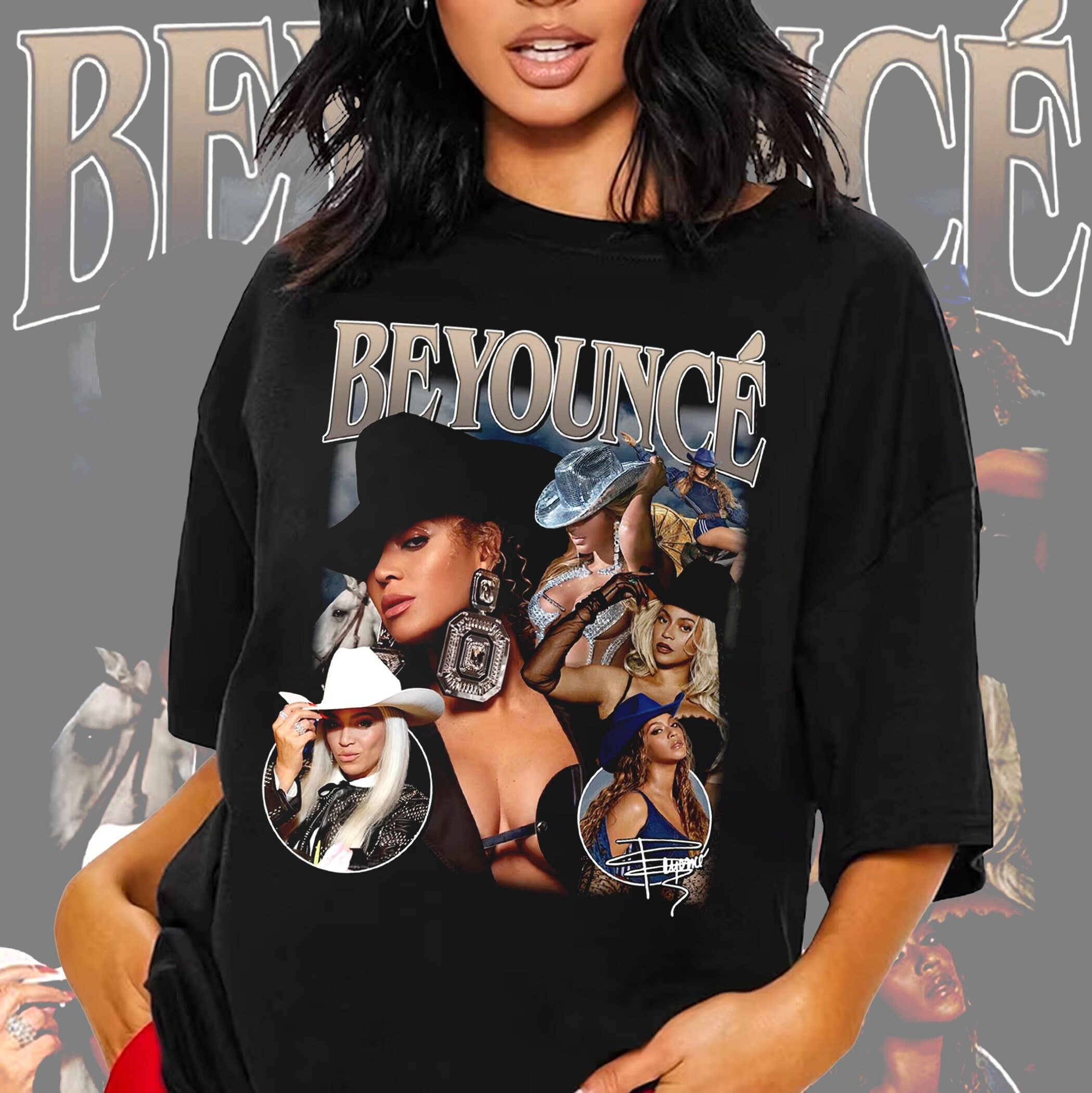 Vintage Beyonce ShirtsCowboy Carter Album shirt, Beyonce Gra | Inspire ...