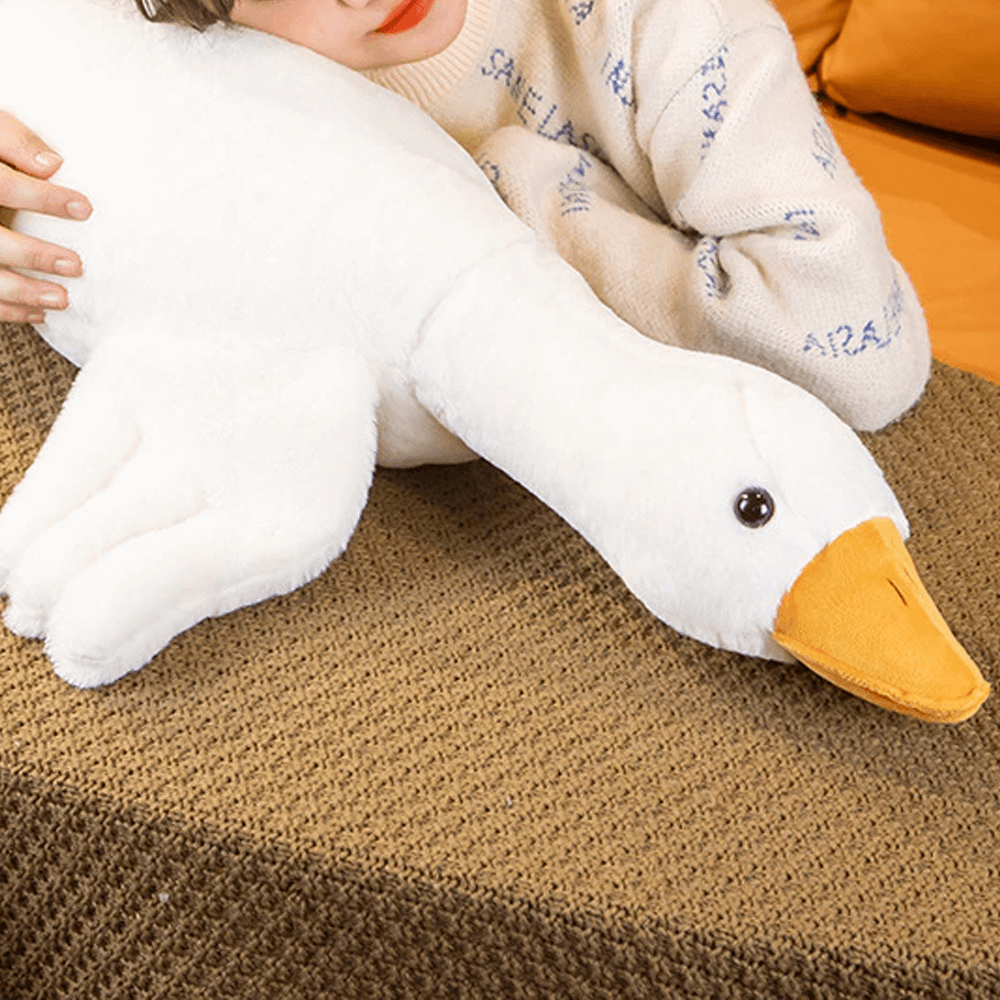 Giant Furry Duck Plush Toy Cozy Giant Furry Plush for Kids Teens