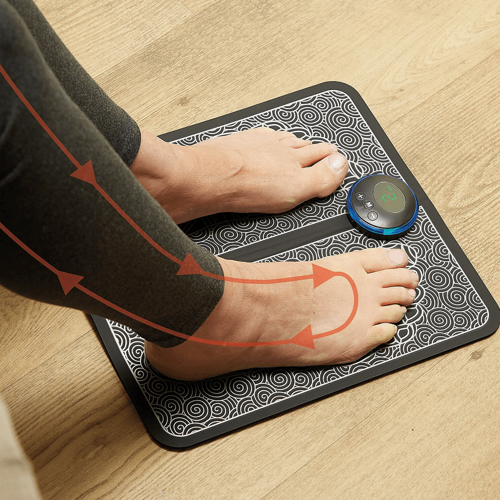 EMS Foot Massager Electric Massage Mat With USB Charging Foot Relaxation Mat  Vibration Massage Pads For Relieving Feet Pain - AliExpress