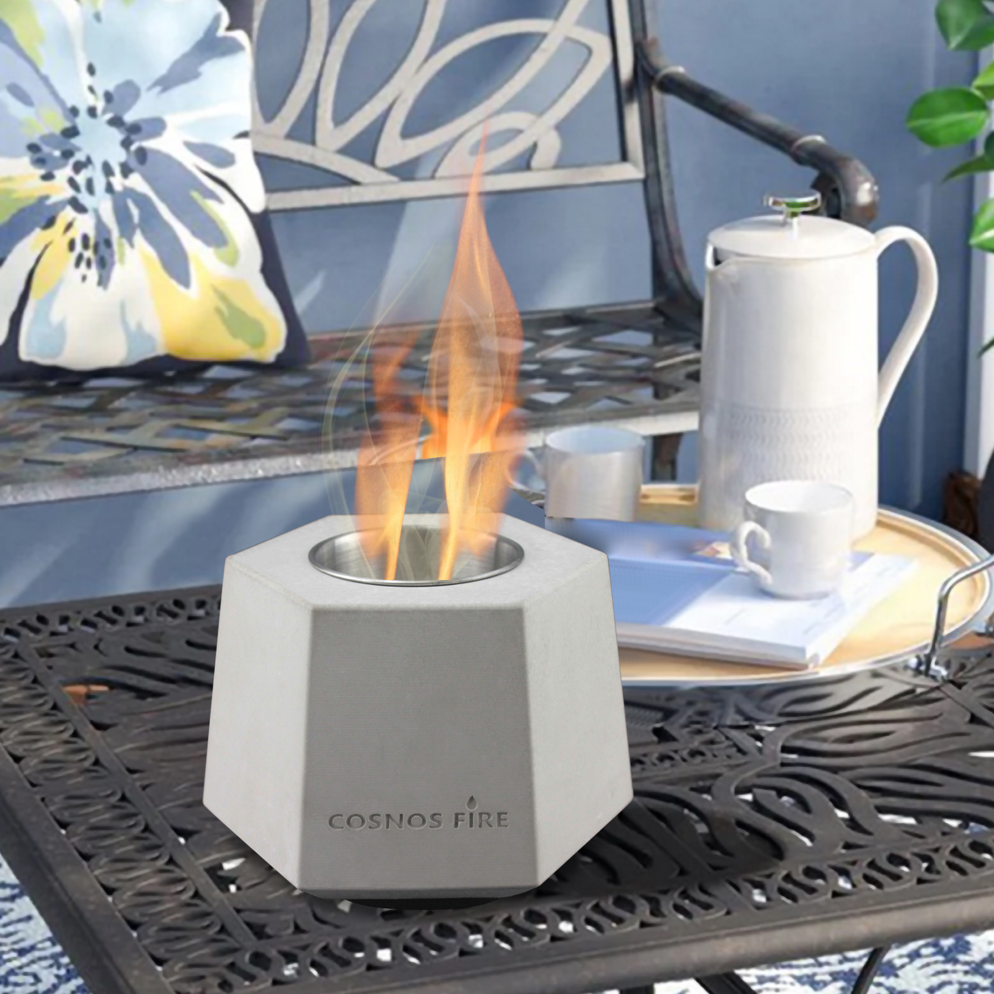 Tabletop Hexagon Fire Bowl Mini Fire Pit Inspire Uplift