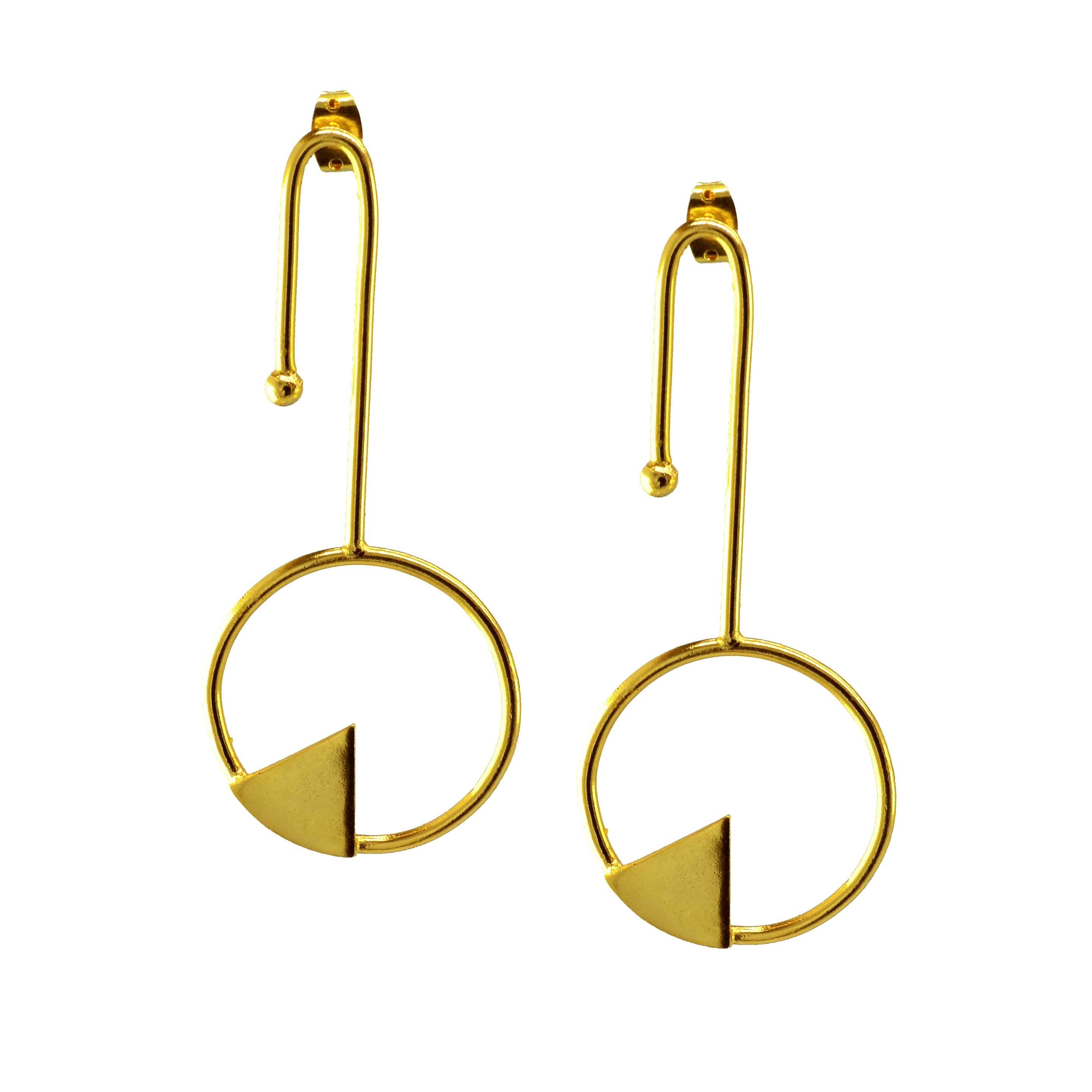 18kt Gold Plated Statement Earrings Inspire Uplift