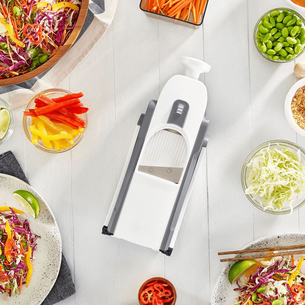 Once For All Mandoline Slicer - 5-in-1 Vegetable Chopper With Safety Features