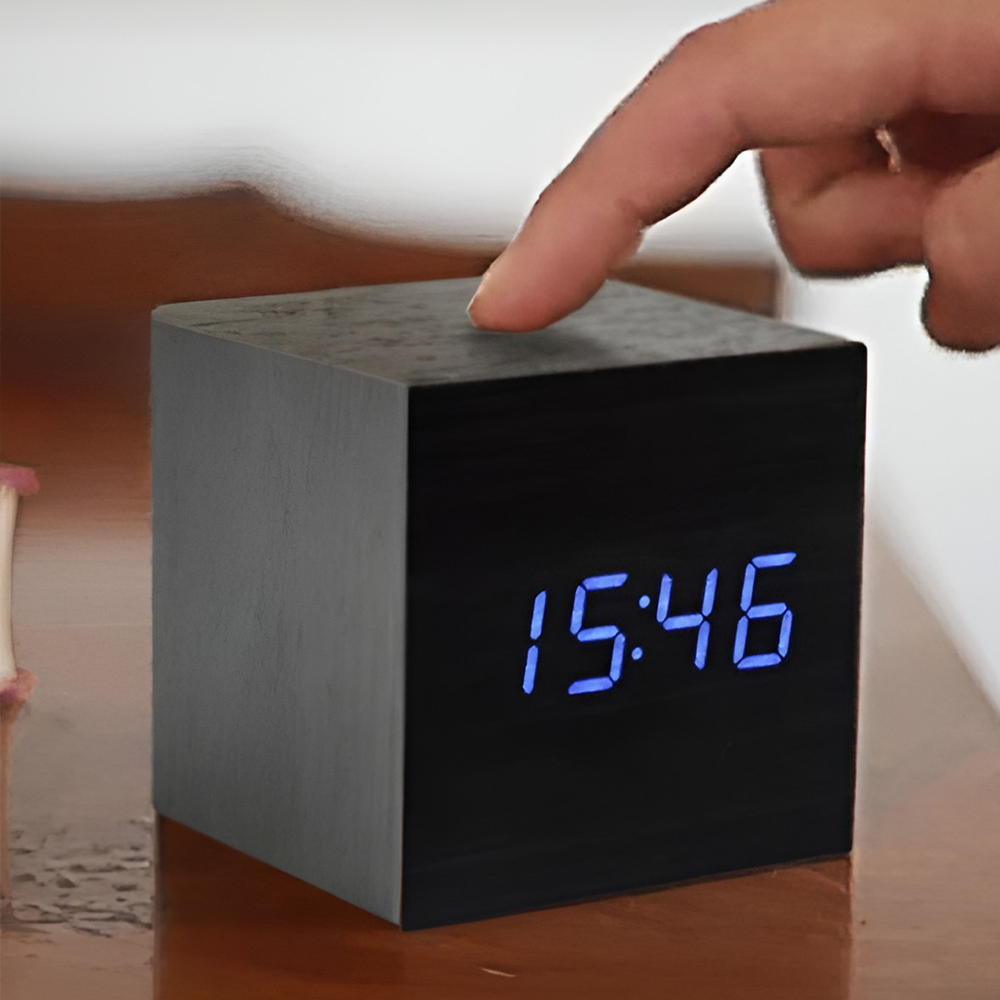 Modern & Sleek Digital Wooden Alarm Clock | Inspire Uplift