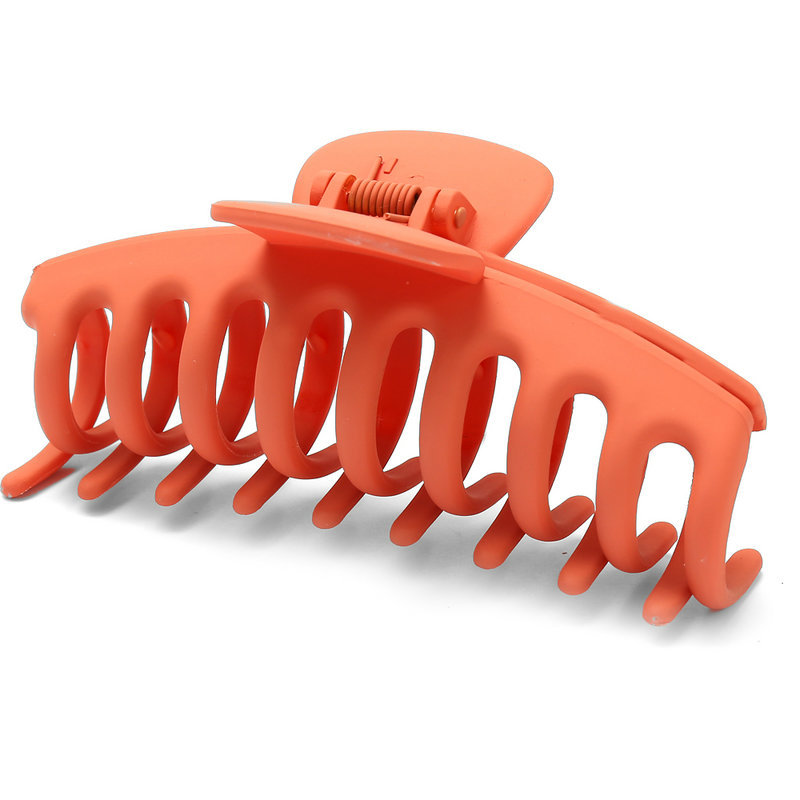 Extra Large hair claw matte solid colors 4 Pack - Orange