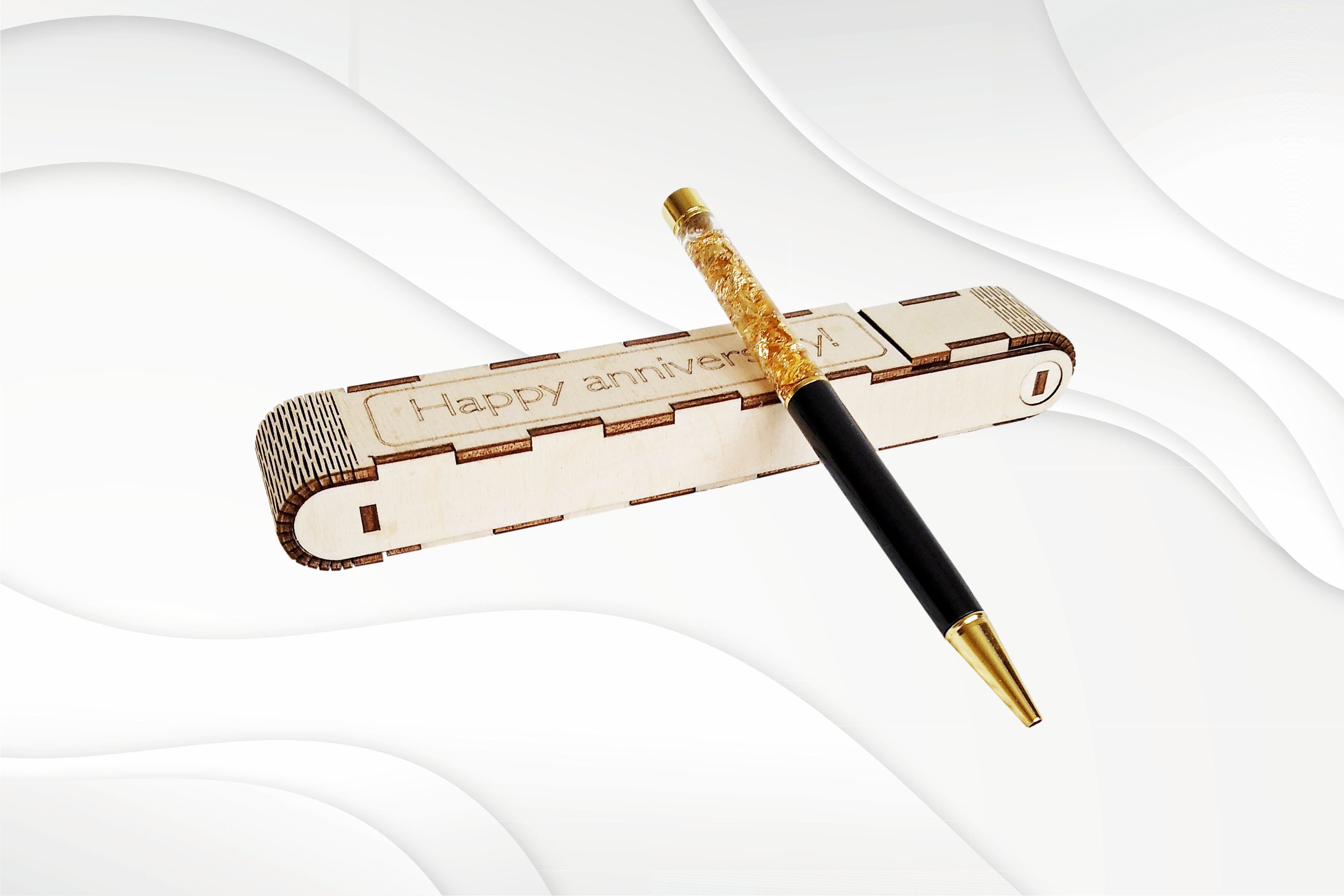 Digital item. Gift pen box case, ready laser cut files. Inspire Uplift