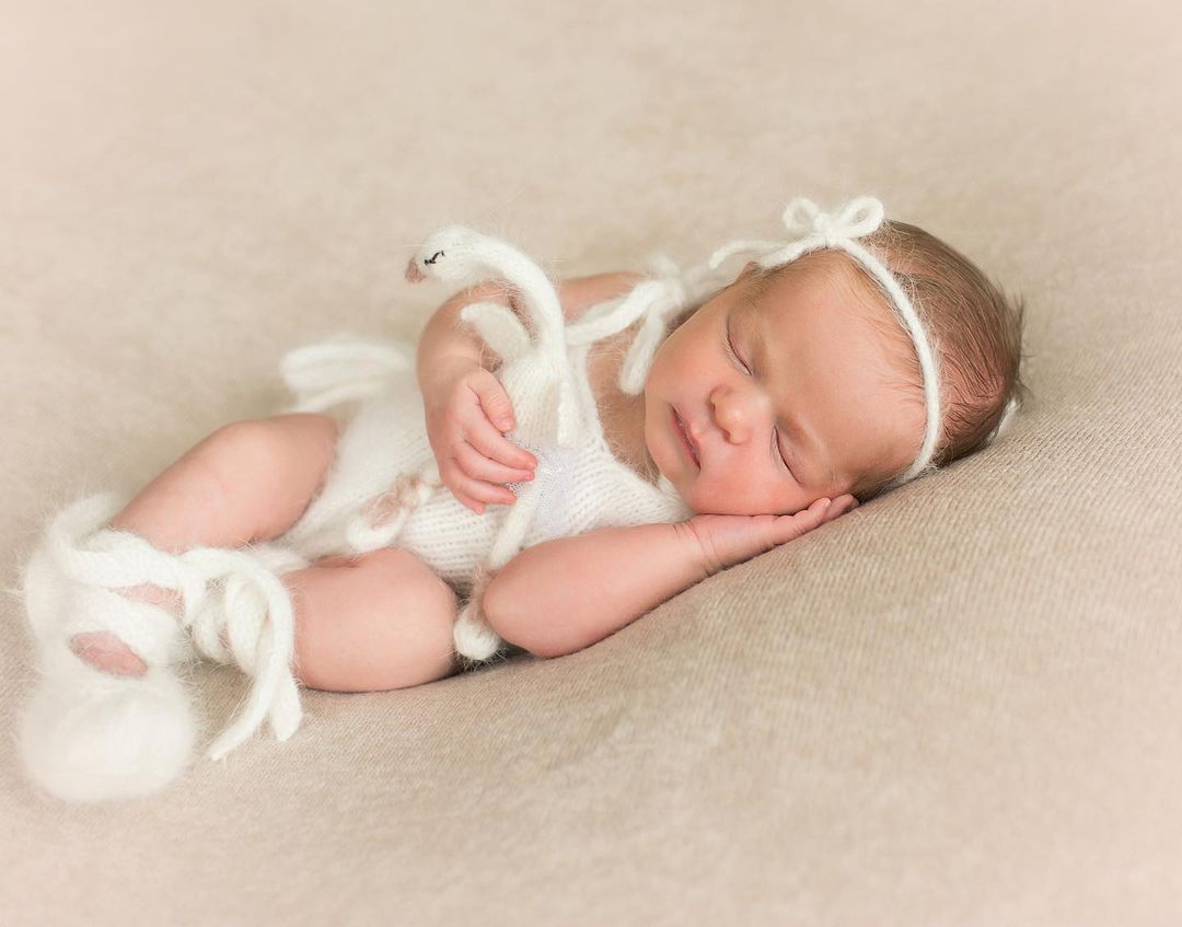 Newborn ballerina photo prop set Newborn girl photoshoot outfit