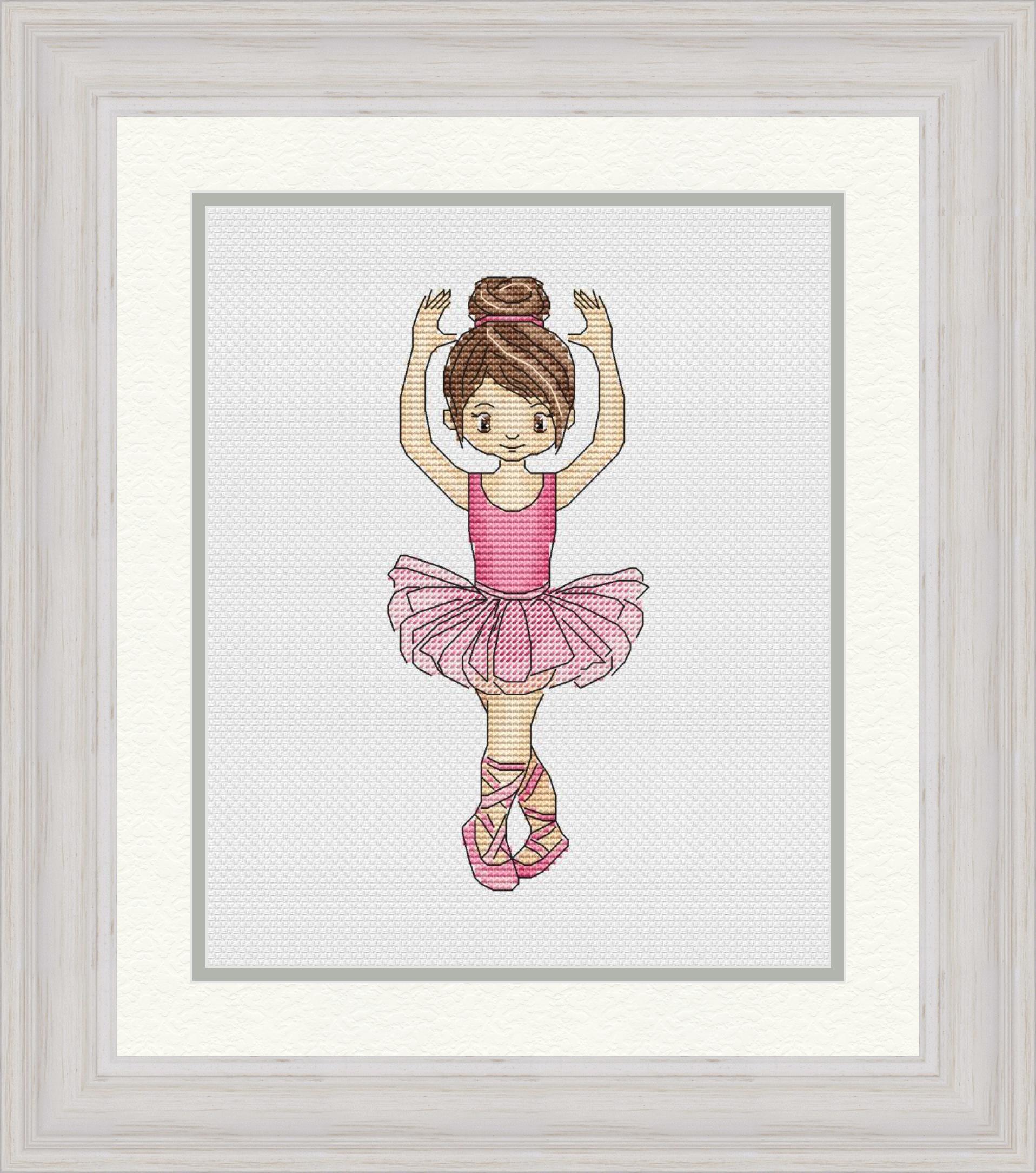 Ballerina Cross Stitch Pattern, Ballet Cross Stitch, Dance Inspire Uplift