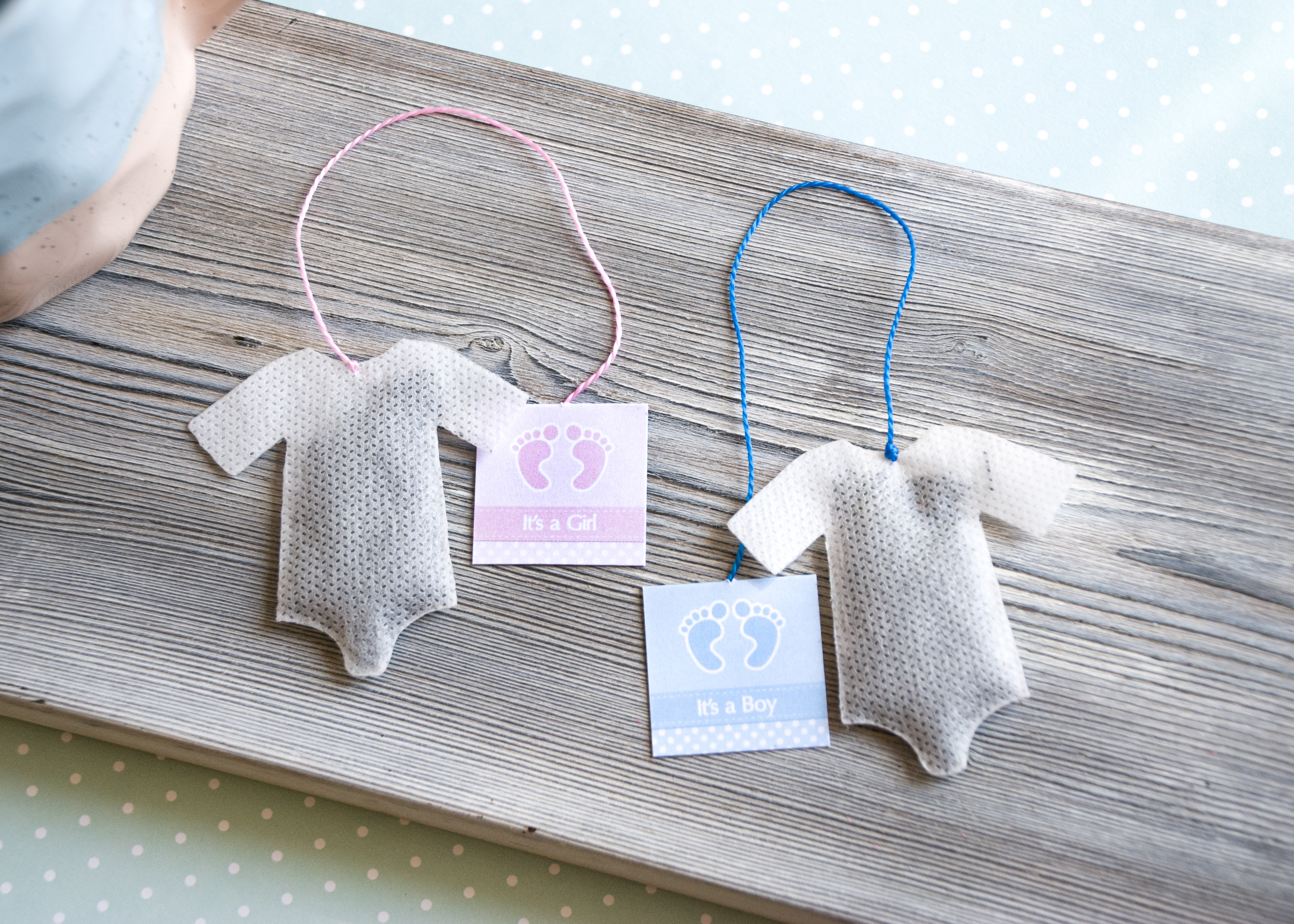 Shaped tea bags baby shower party, tea bag baby shower invi Inspire