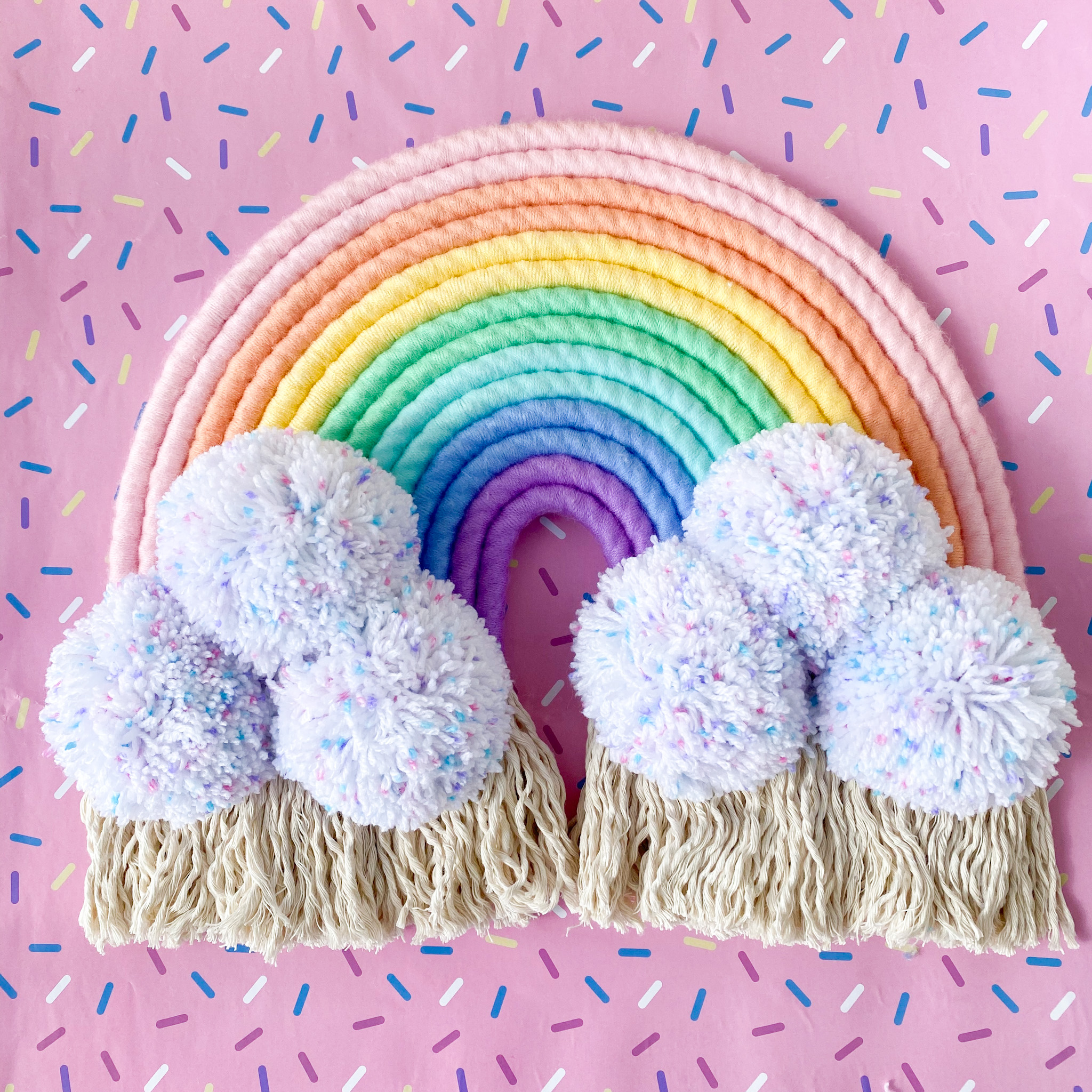Large Pastel Rainbow, Kawaii Wall Decor, Pastel Party favors Inspire Uplift