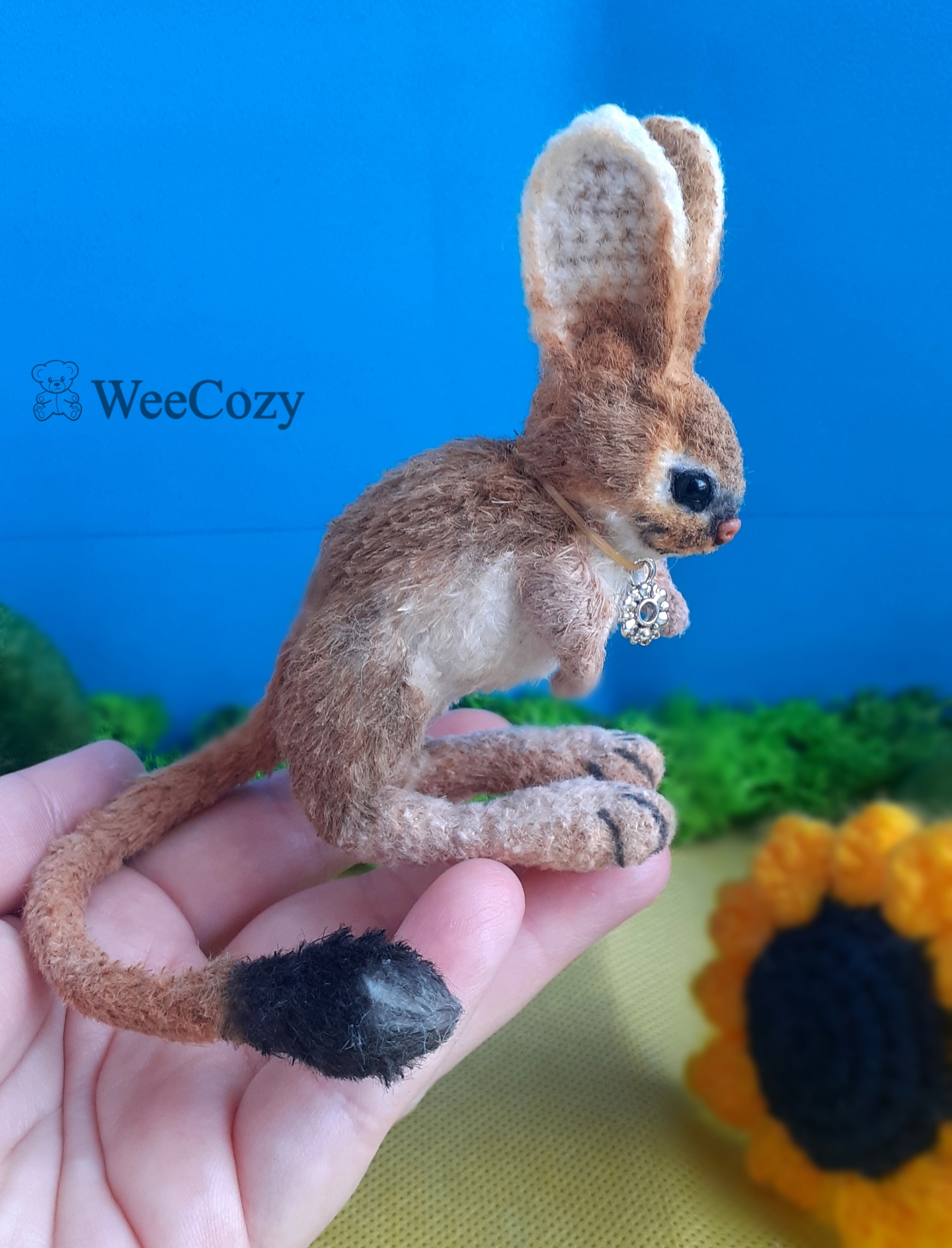 Crochet jerboa, Rodent toys, Realistic animal Inspire Uplift