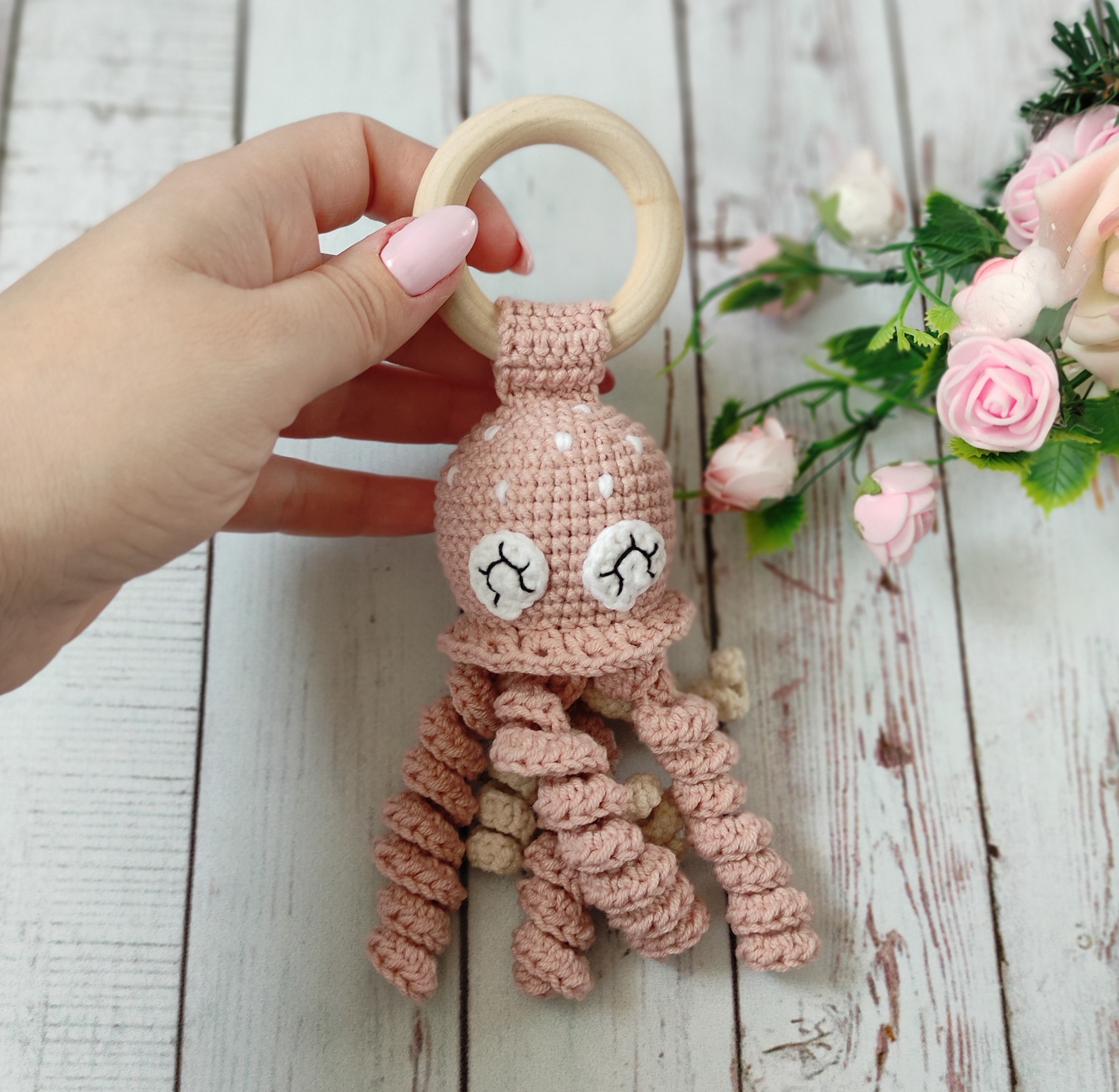 baby rattle,rattle jellyfish,rattle octopus,octopus toy,rattle baby