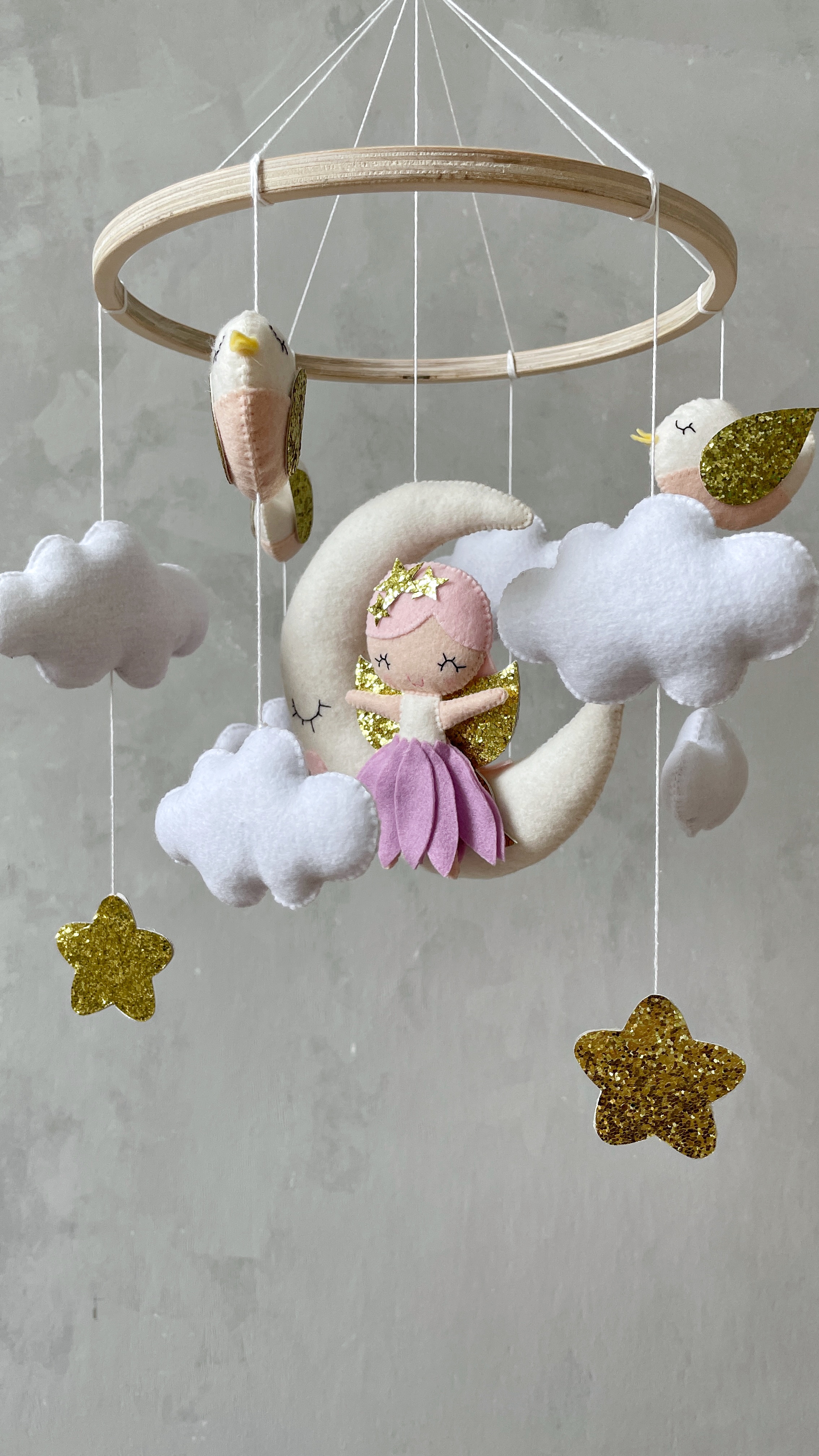 Fairy Baby Girl Mobile Crib Mobile Girl Fairy Niursery Mob Inspire Uplift