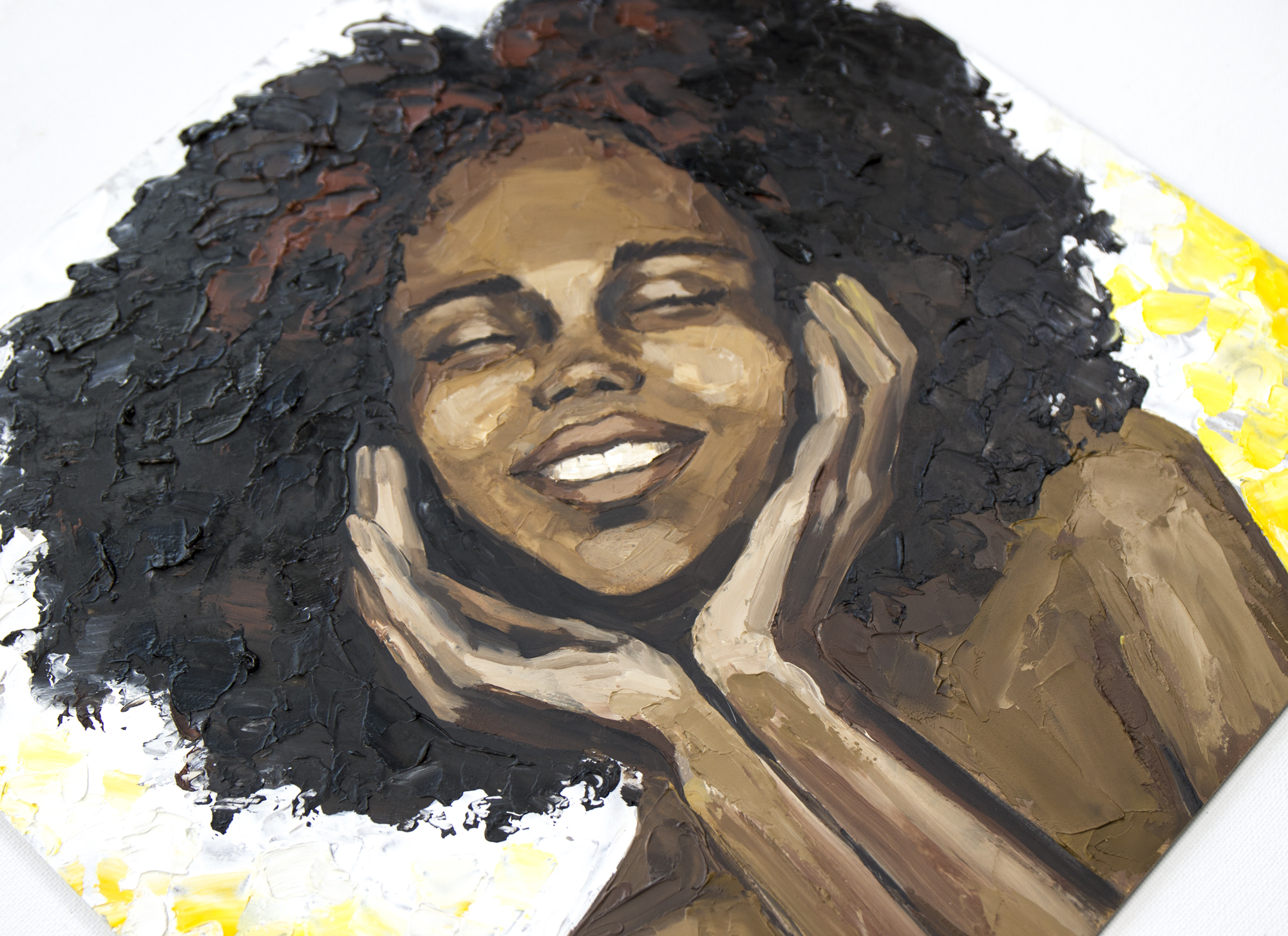 African Woman Painting African American Woman Original Art - Inspire Uplift